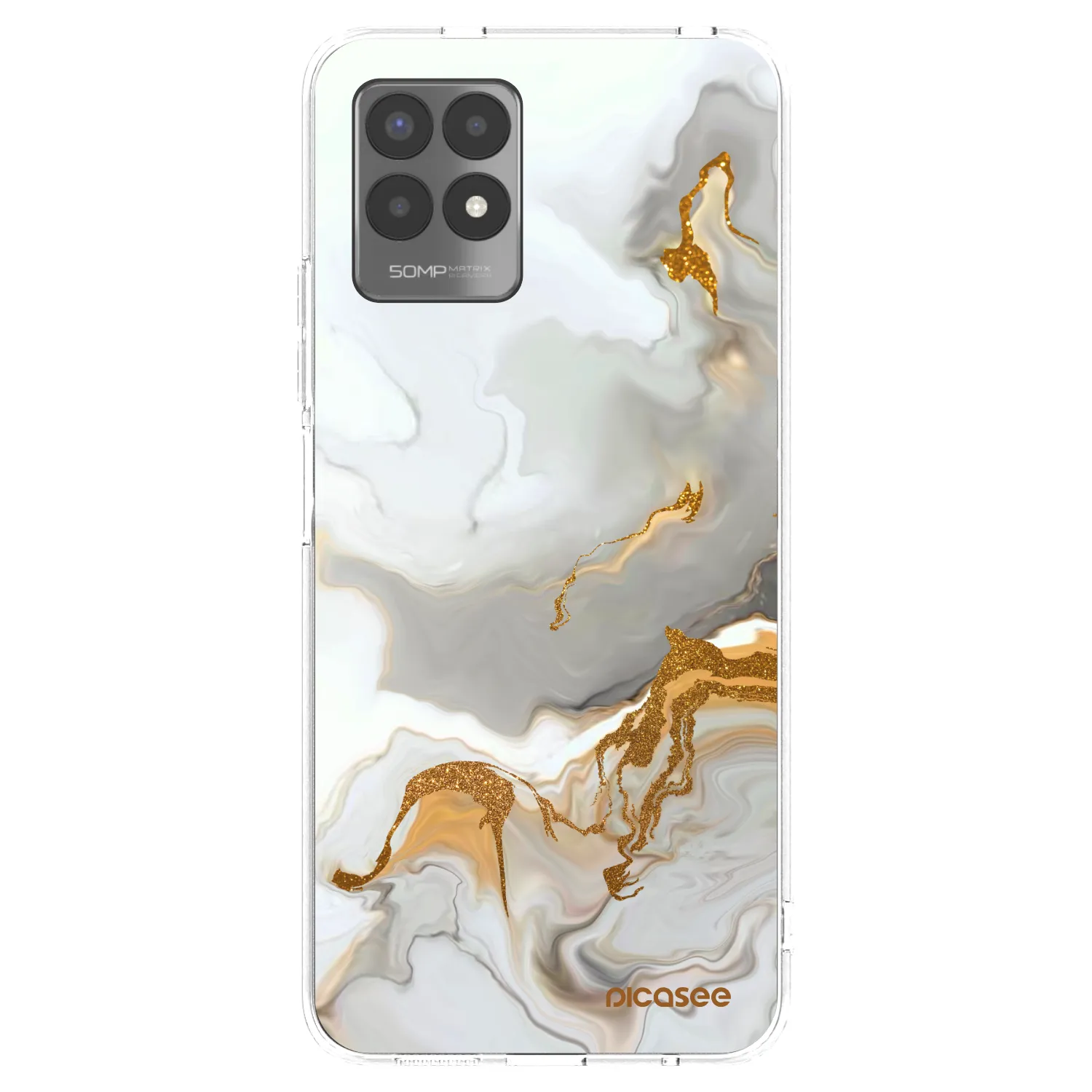 Picasee silikonski prozorni ovitek za Realme 8i - Her