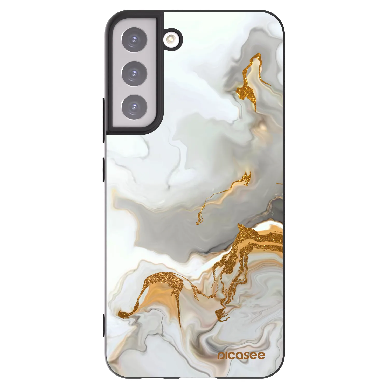 Picasee silikonski črni ovitek za Samsung Galaxy S22+ 5G - Her