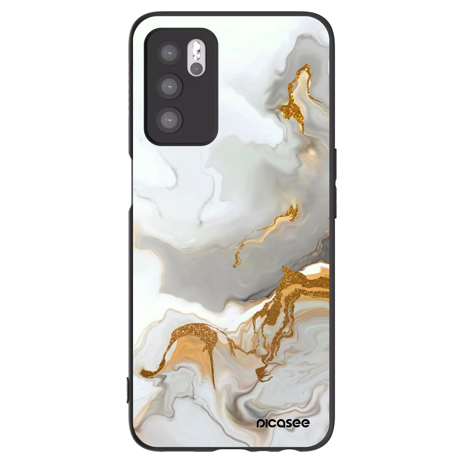 Picasee silikonski črni ovitek za OPPO A16s - Her