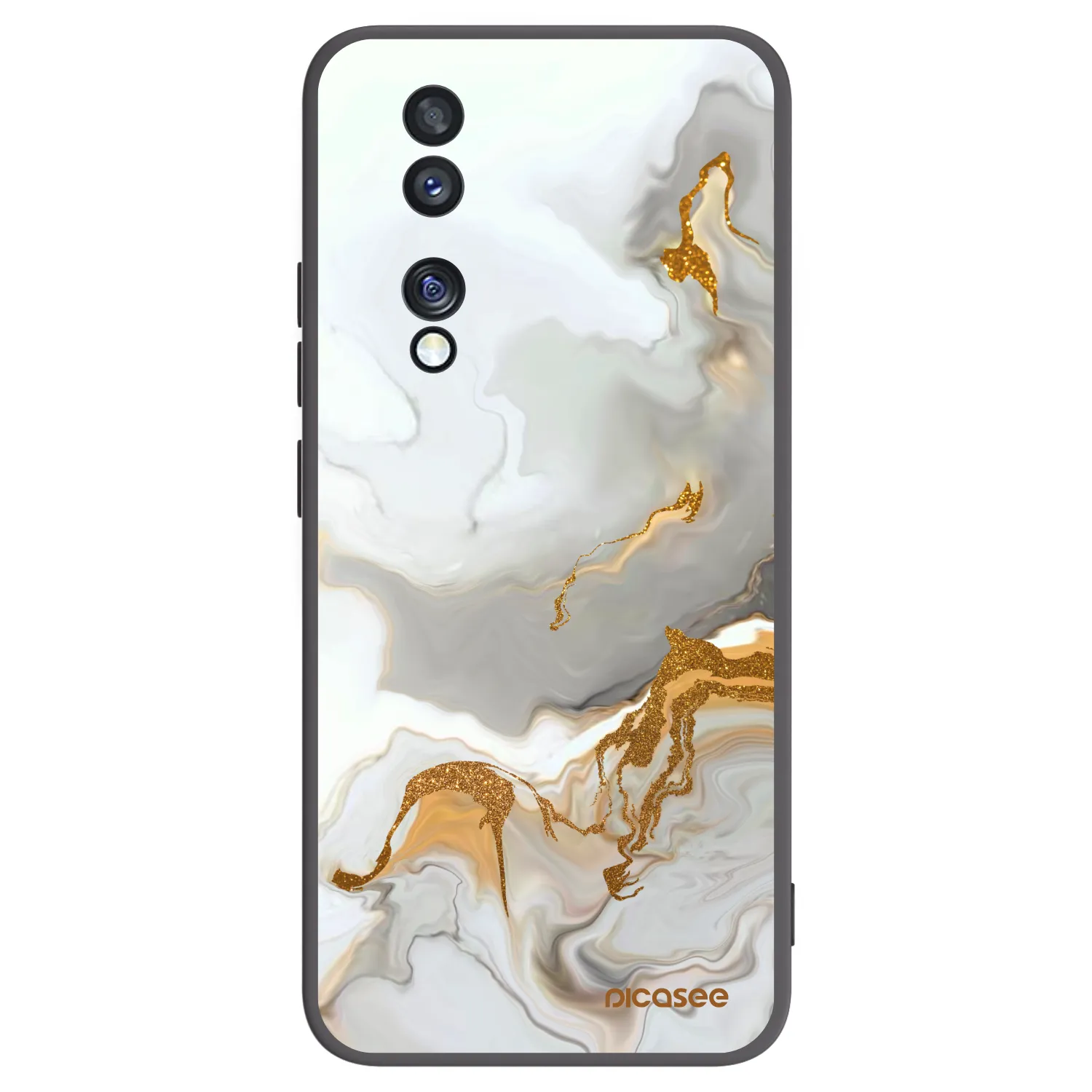 Picasee silikonski črni ovitek za Honor 70 - Her