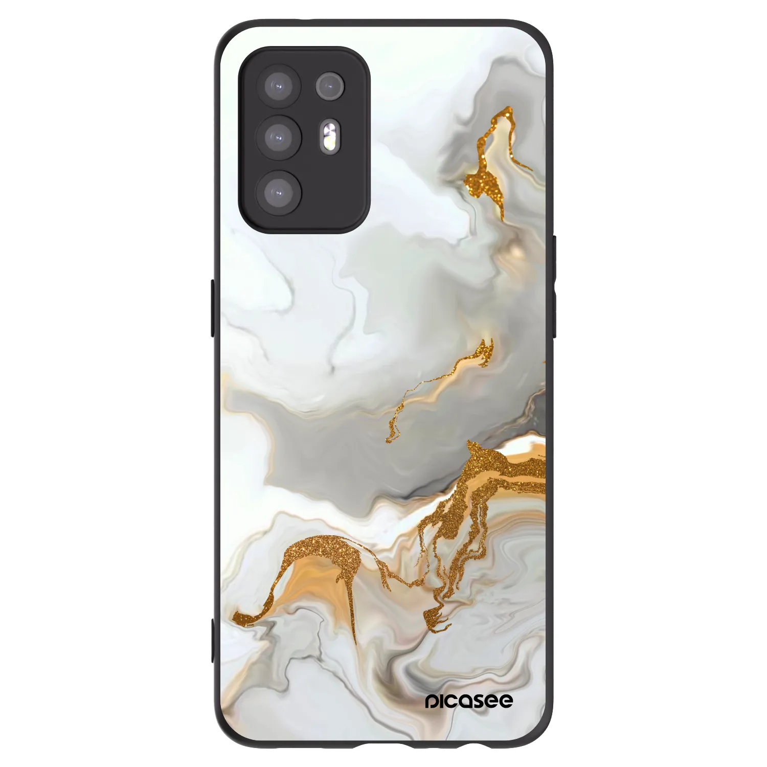Picasee silikonski črni ovitek za OPPO A94 5G - Her