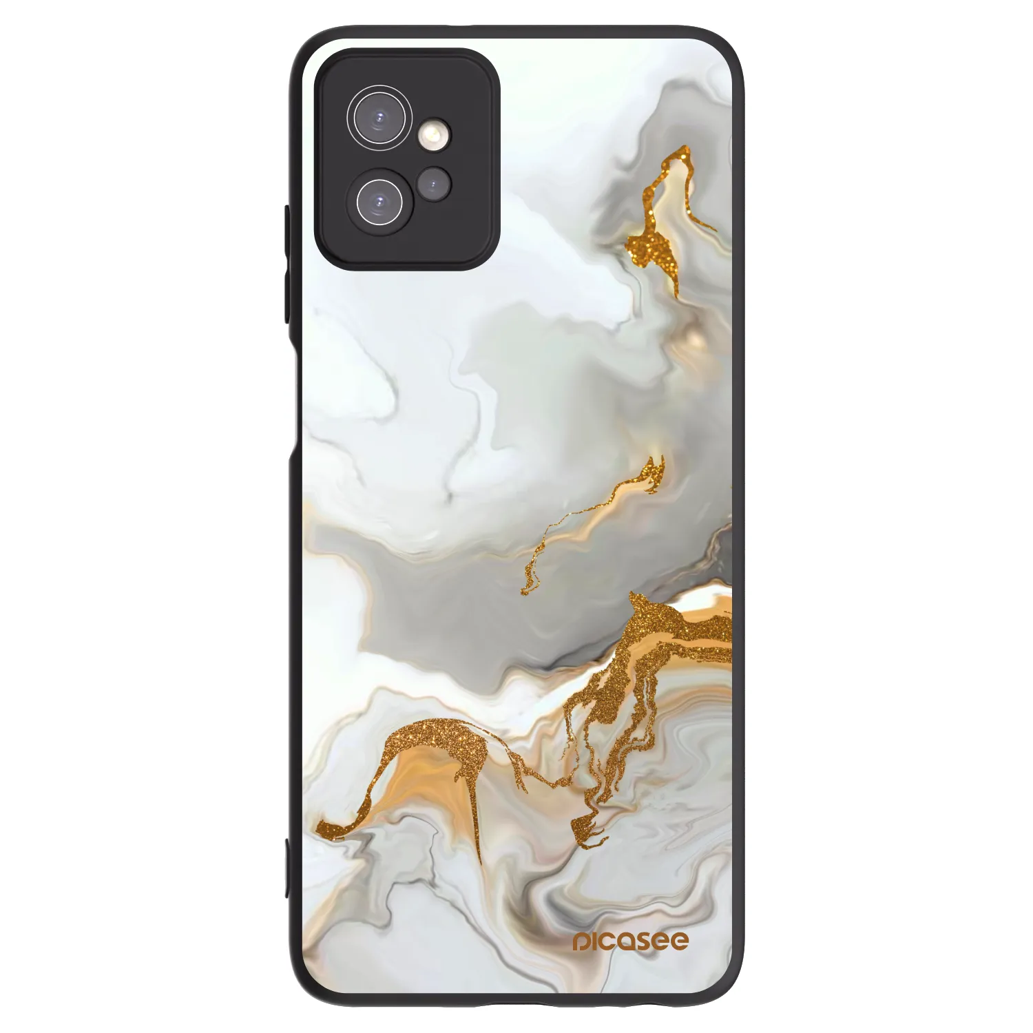 Picasee silikonski črni ovitek za Motorola Moto G32 - Her