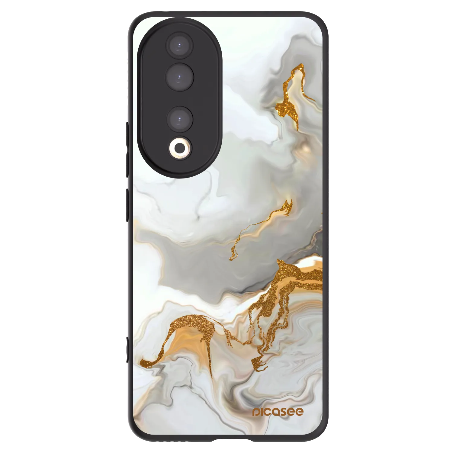 Picasee silikonski črni ovitek za Honor 90 5G - Her
