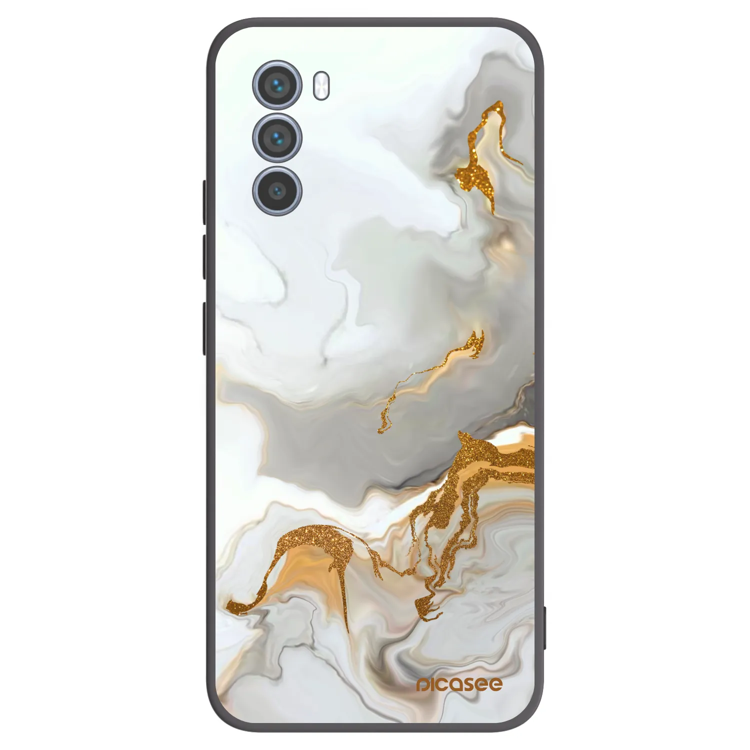Picasee silikonski črni ovitek za Motorola Moto G62 - Her