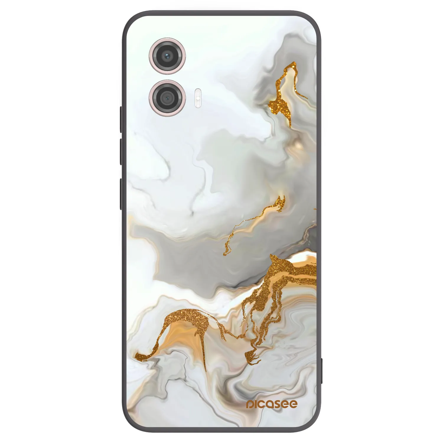 Picasee silikonski črni ovitek za Motorola Moto G53 5G - Her