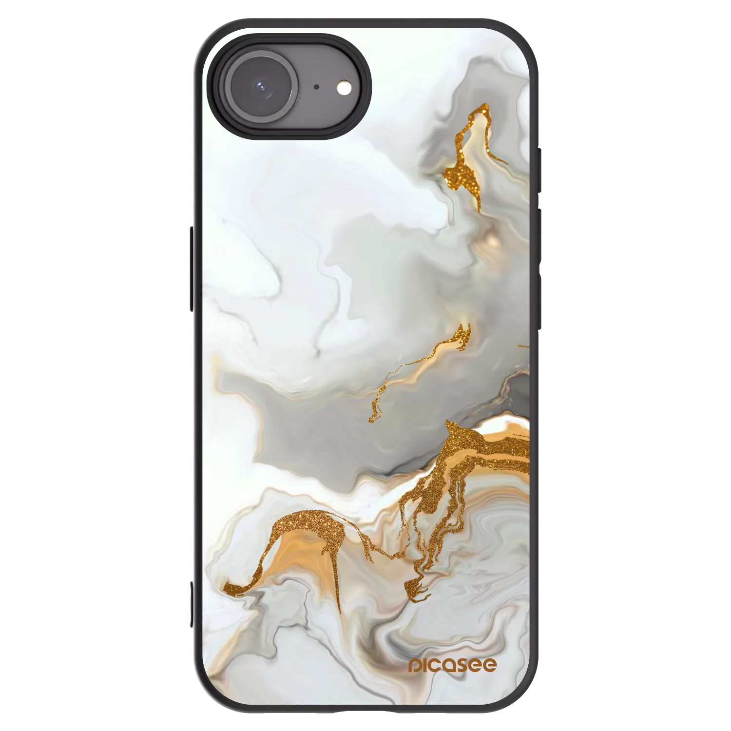 Picasee silikonski črni ovitek za Apple iPhone 17e - Her