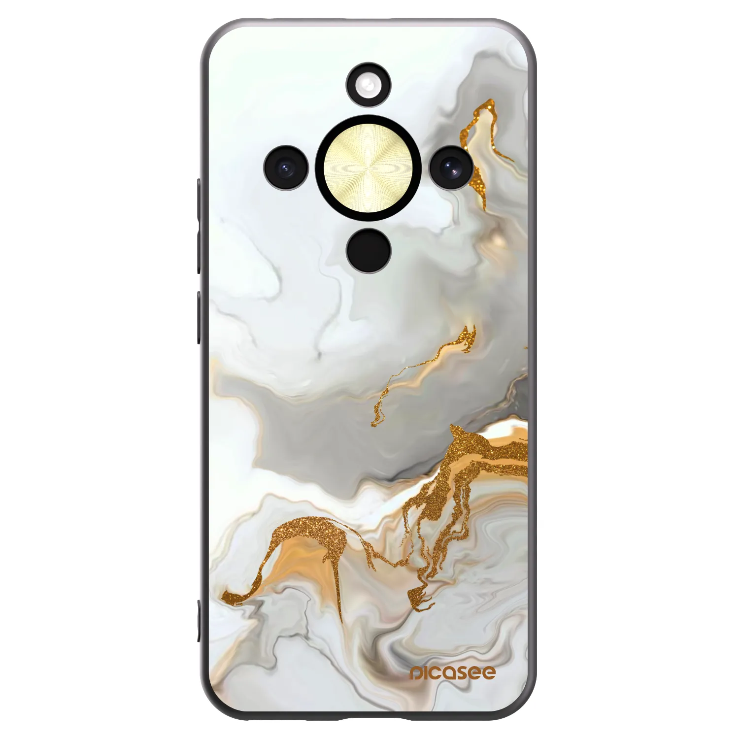 Picasee silikonski črni ovitek za Honor Magic8 Lite 5G - Her