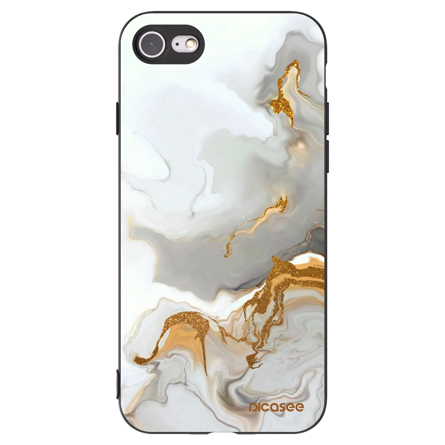 Picasee silikonski črni ovitek za Apple iPhone SE 2020 - Her