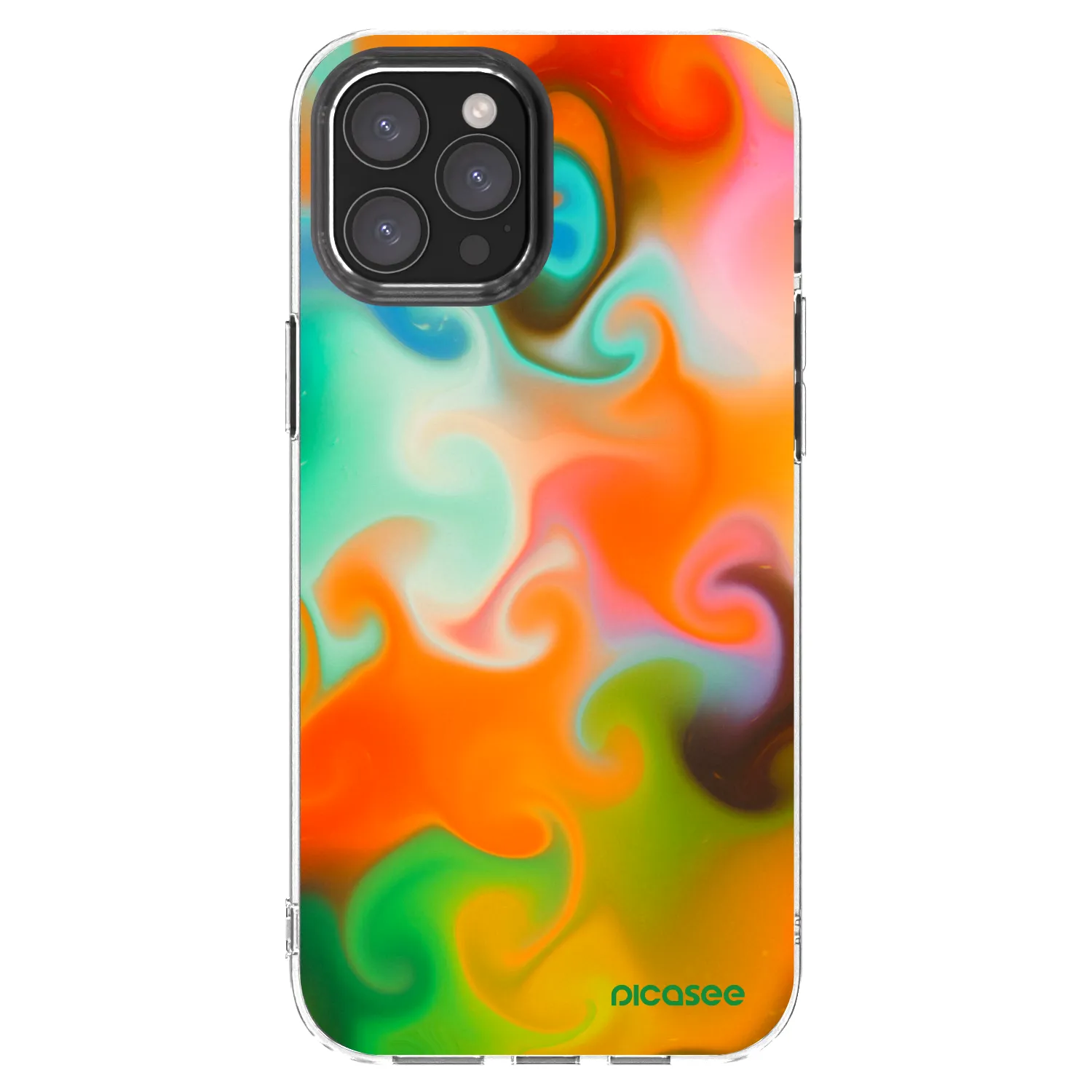 Picasee silikonski prozorni ovitek za Apple iPhone 12 Pro Max - Juice