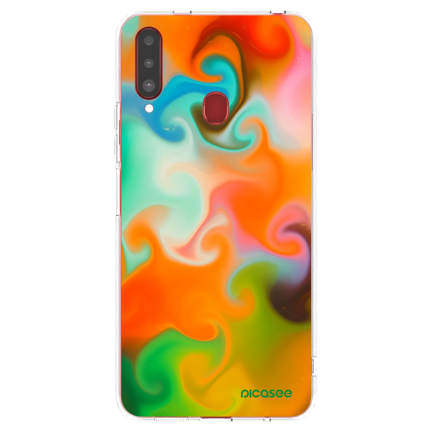 Picasee silikonski prozorni ovitek za Samsung Galaxy A20s - Juice