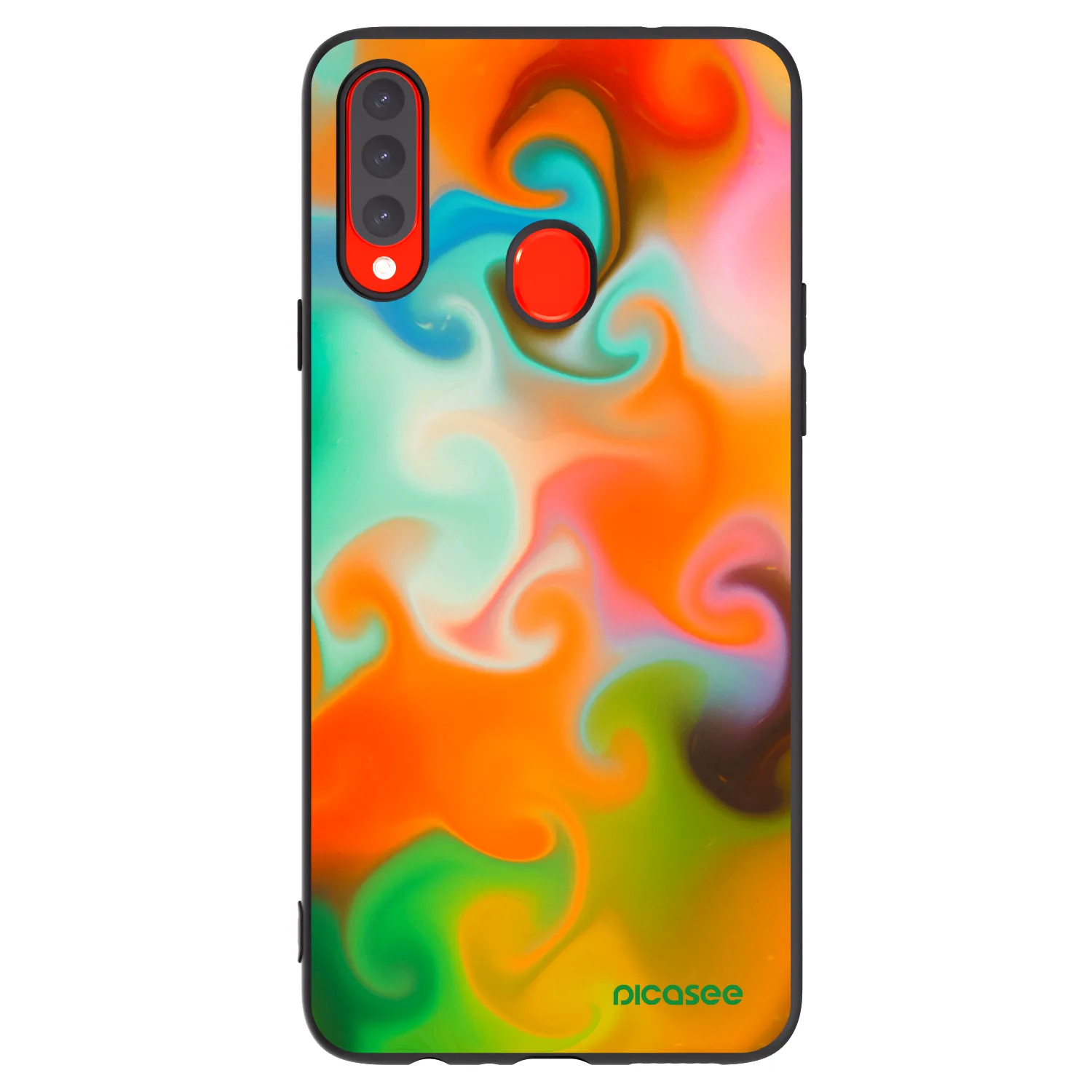 Picasee silikonski črni ovitek za Samsung Galaxy A20s - Juice