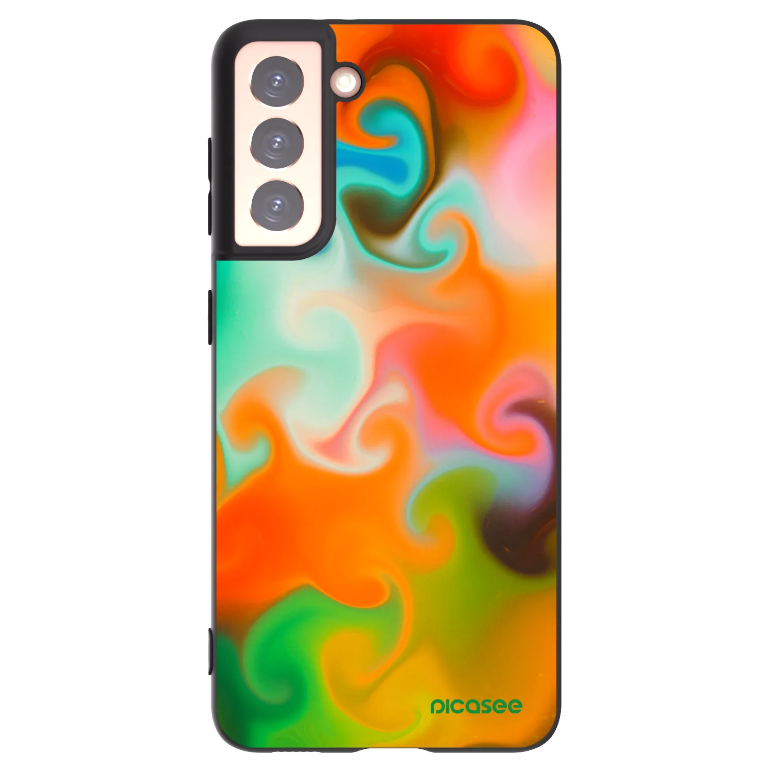 Picasee silikonski črni ovitek za Samsung Galaxy S21 5G G991B - Juice