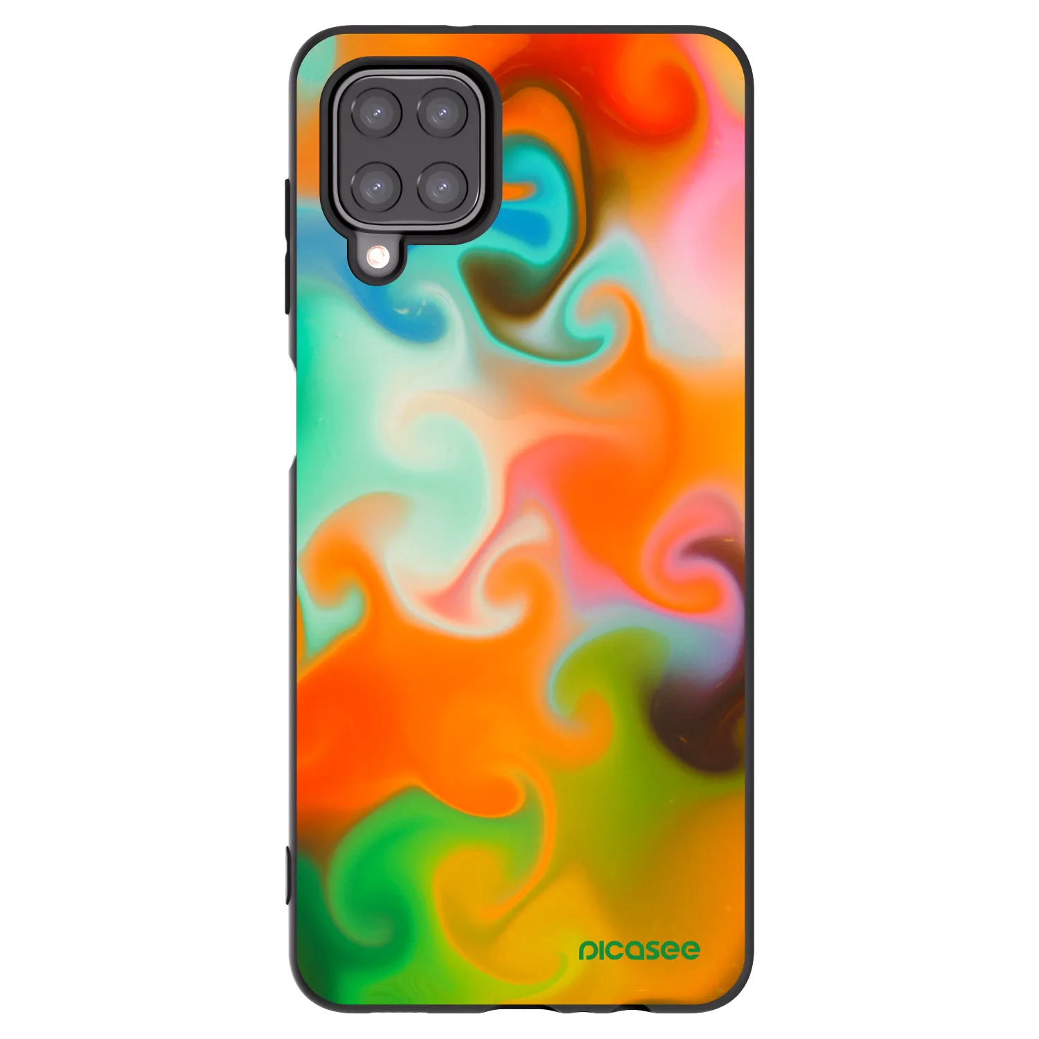 Picasee silikonski črni ovitek za Samsung Galaxy A12 A125F - Juice