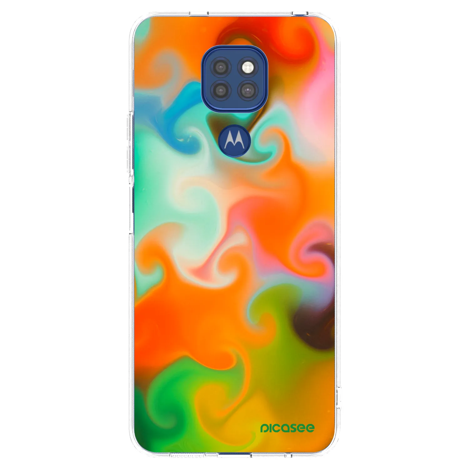 Picasee silikonski prozorni ovitek za Motorola Moto G9 Play - Juice