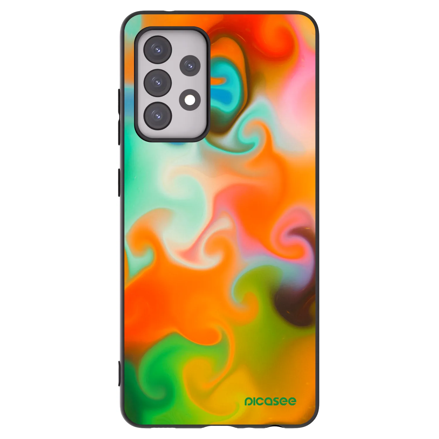 Picasee silikonski črni ovitek za Samsung Galaxy A52 5G A525F - Juice