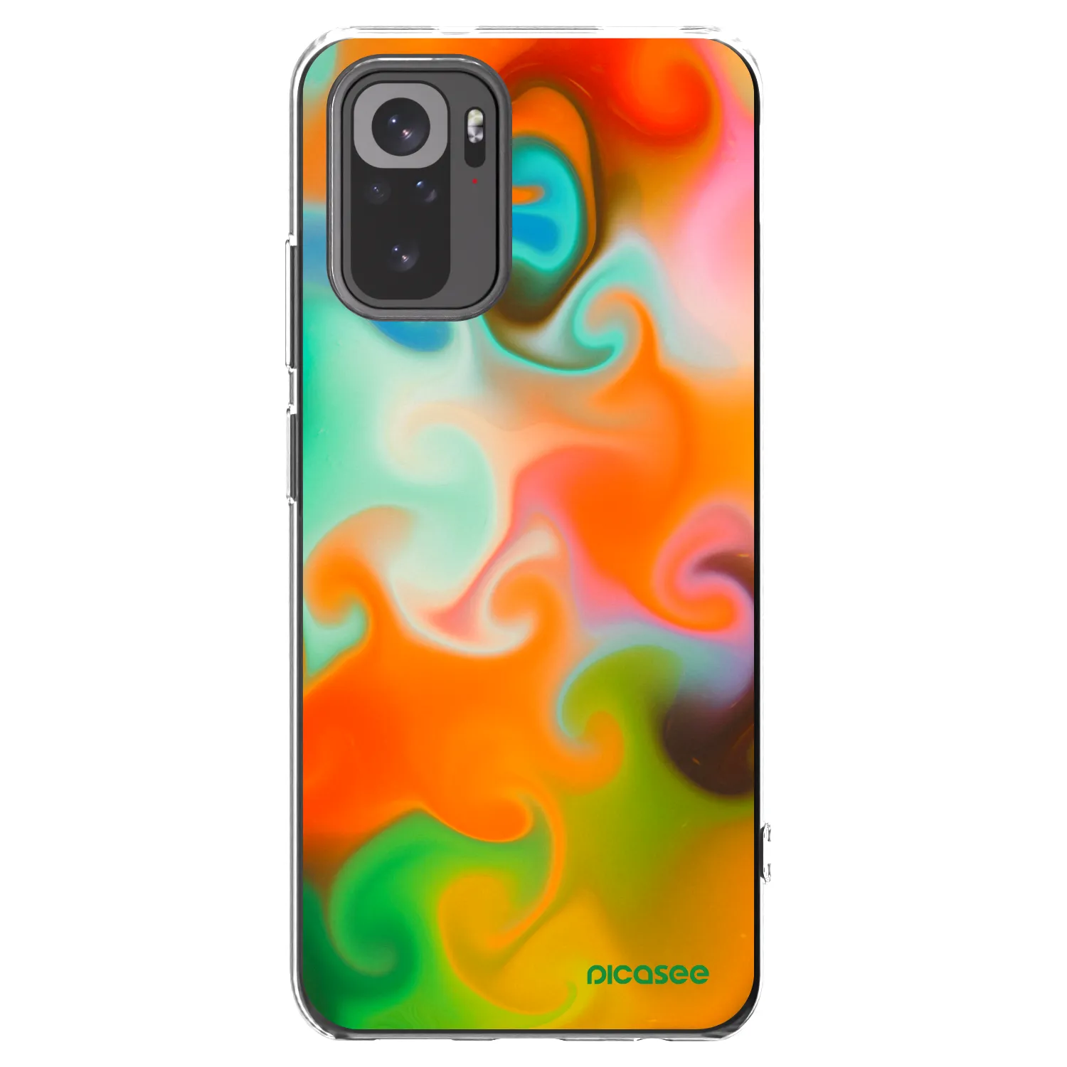Picasee silikonski prozorni ovitek za Xiaomi Redmi Note 10S - Juice