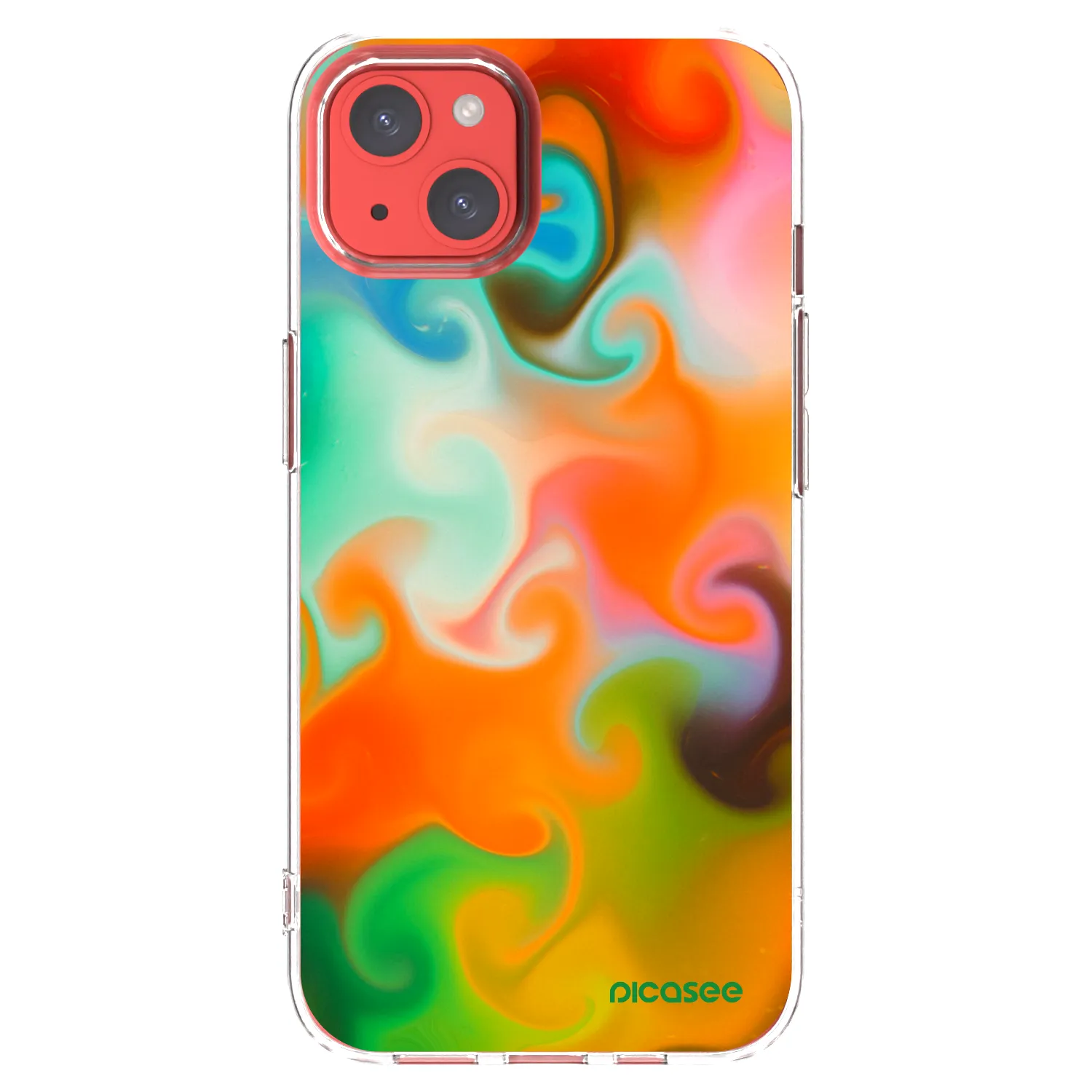Picasee silikonski prozorni ovitek za Apple iPhone 13 - Juice