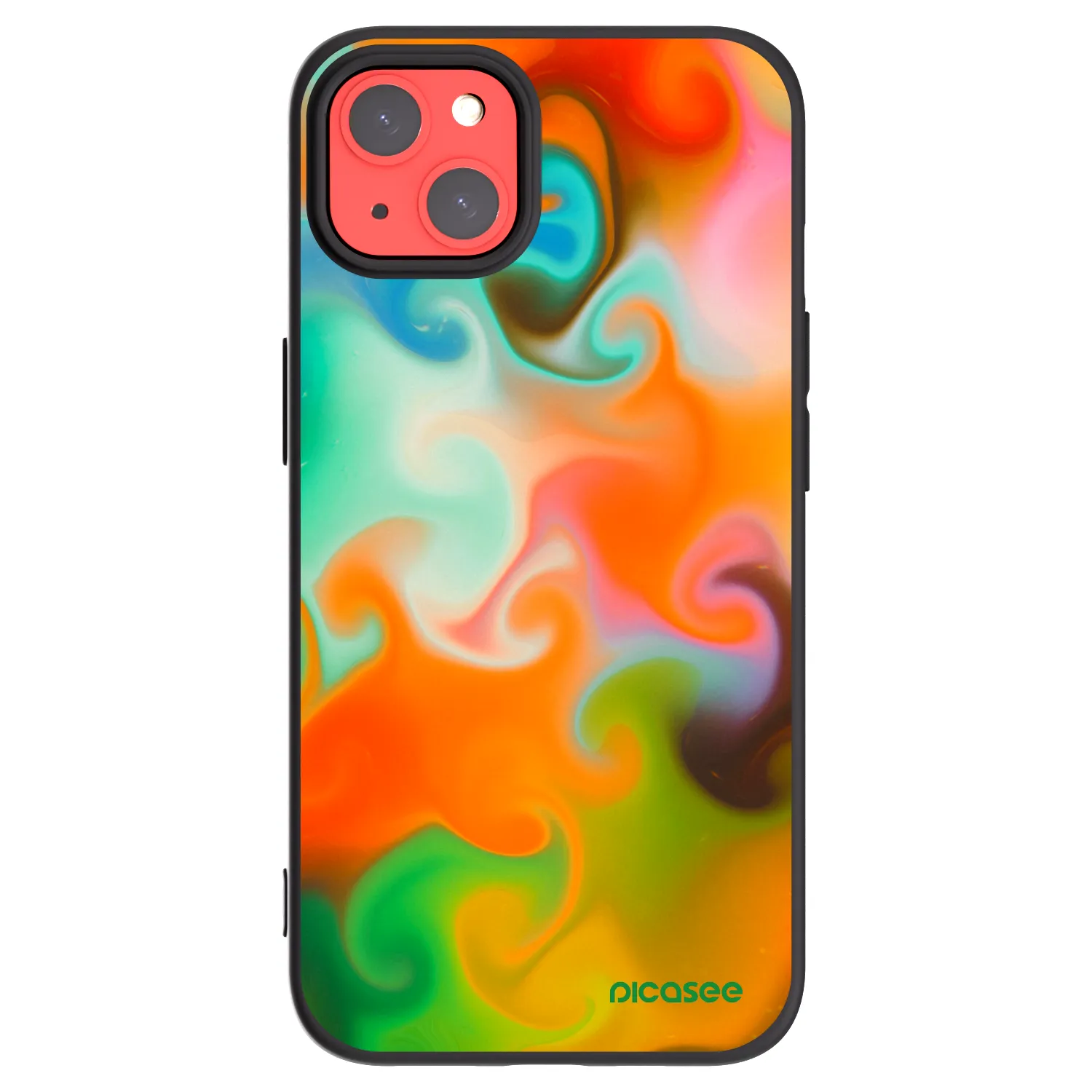 Picasee silikonski črni ovitek za Apple iPhone 13 - Juice