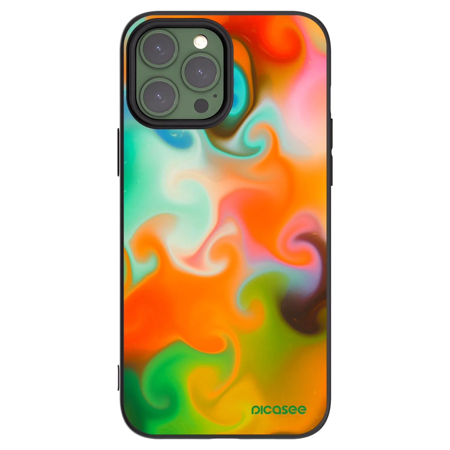 Picasee silikonski črni ovitek za Apple iPhone 13 Pro Max - Juice