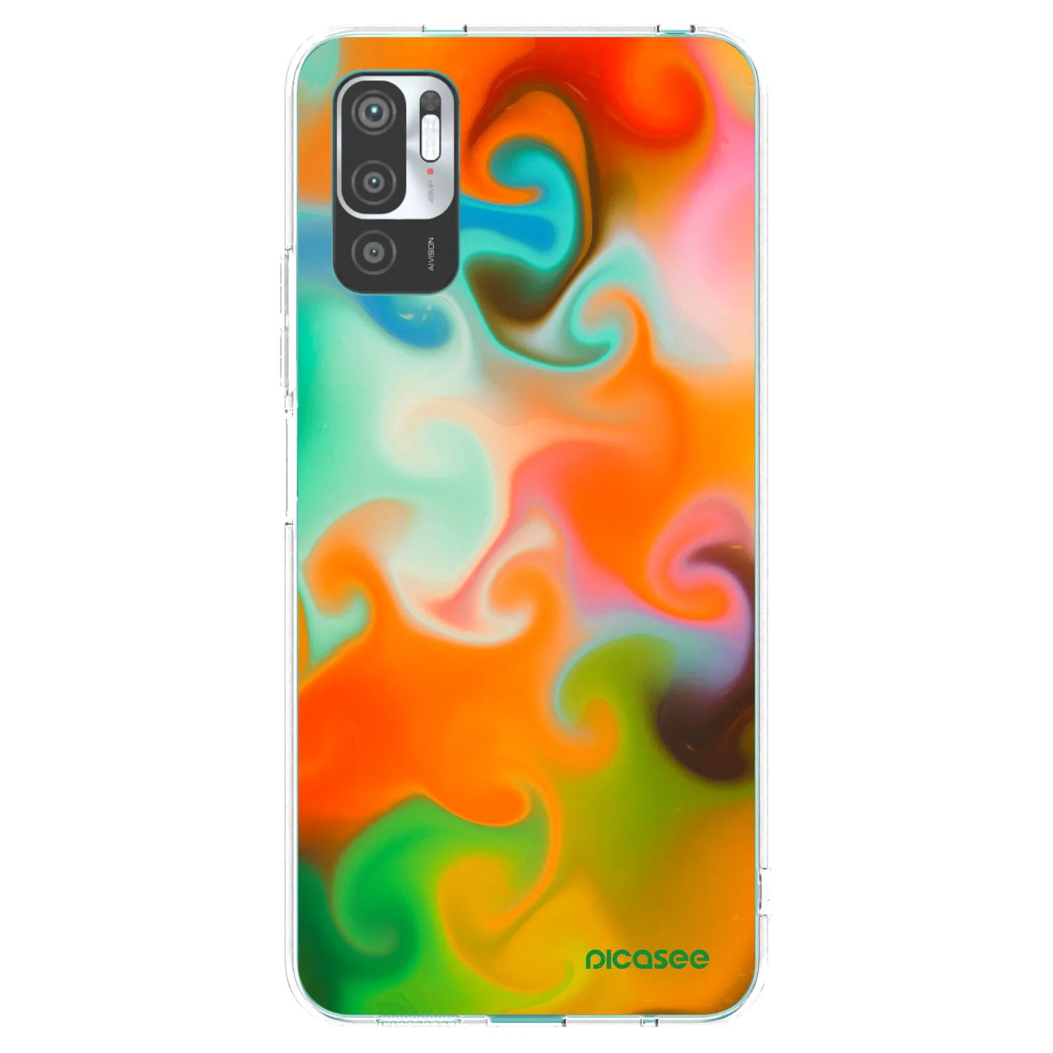 Picasee silikonski prozorni ovitek za Xiaomi Redmi Note 10 5G - Juice
