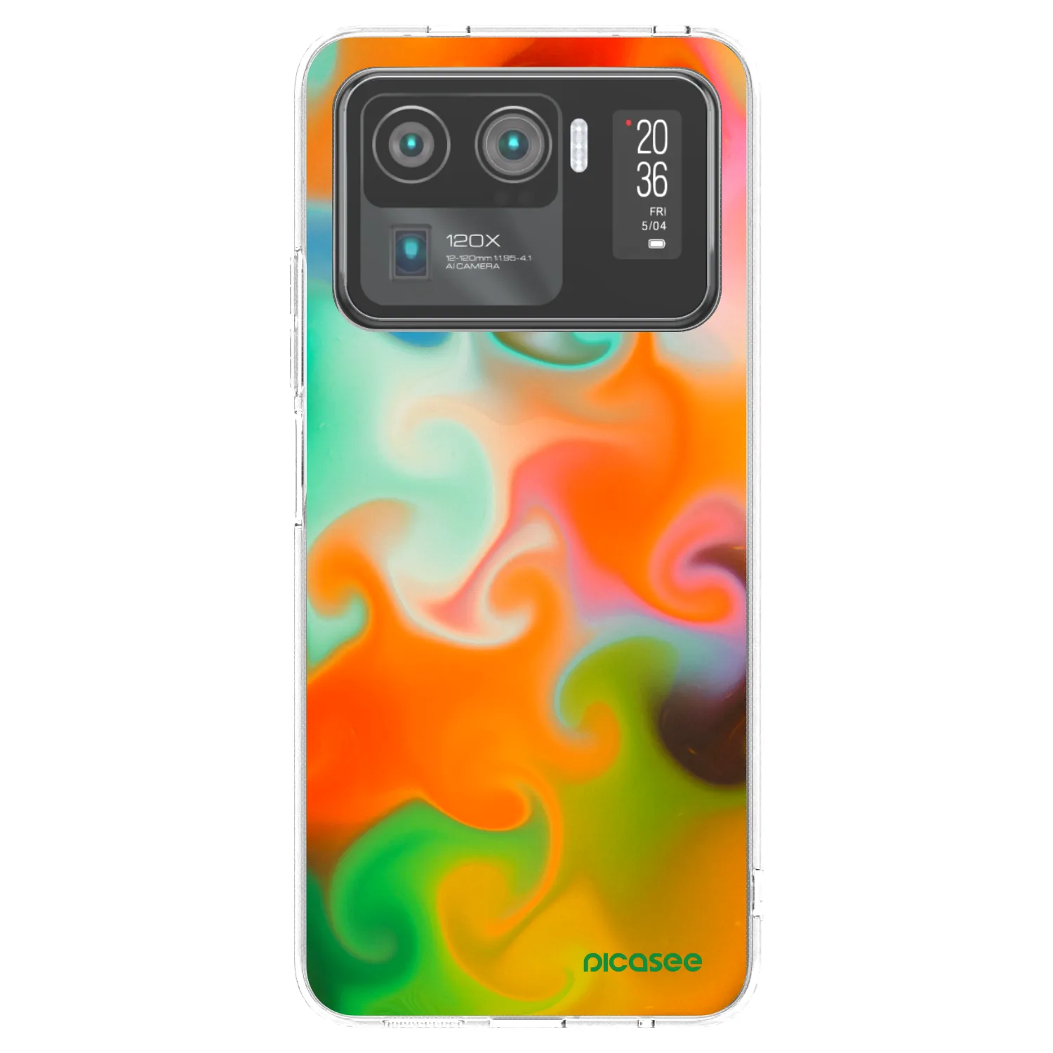 Picasee silikonski prozorni ovitek za Xiaomi Mi 11 Ultra - Juice