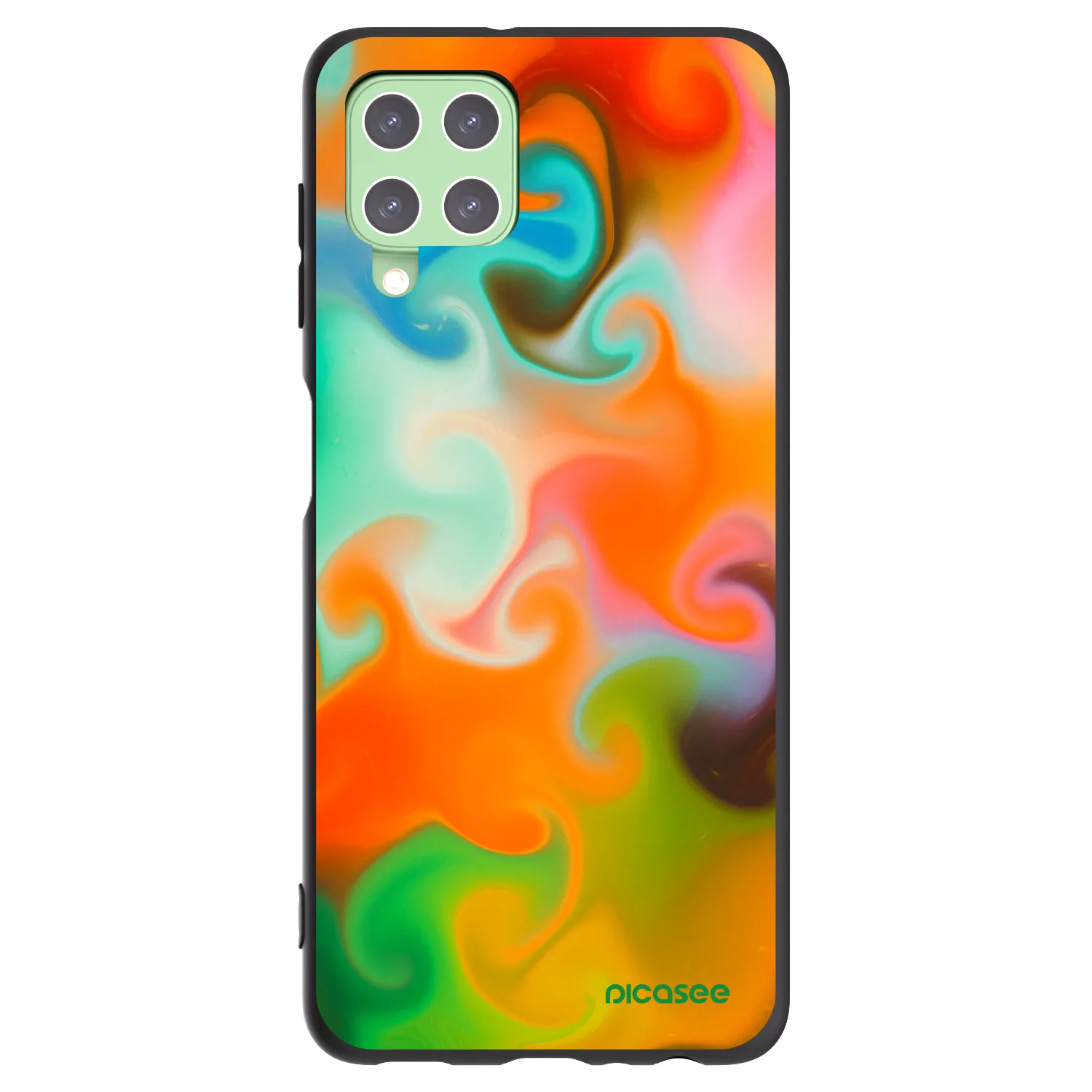 Picasee silikonski črni ovitek za Samsung Galaxy A22 A225F 4G - Juice