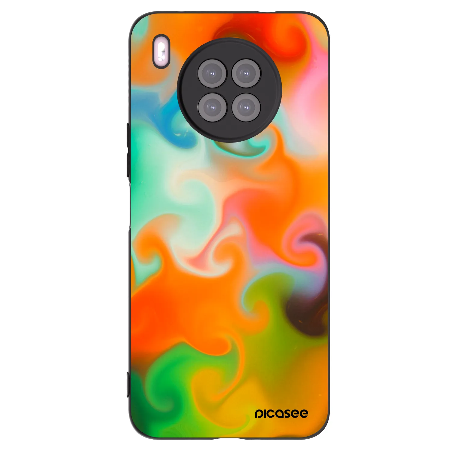 Picasee silikonski črni ovitek za Huawei Nova 8i - Juice