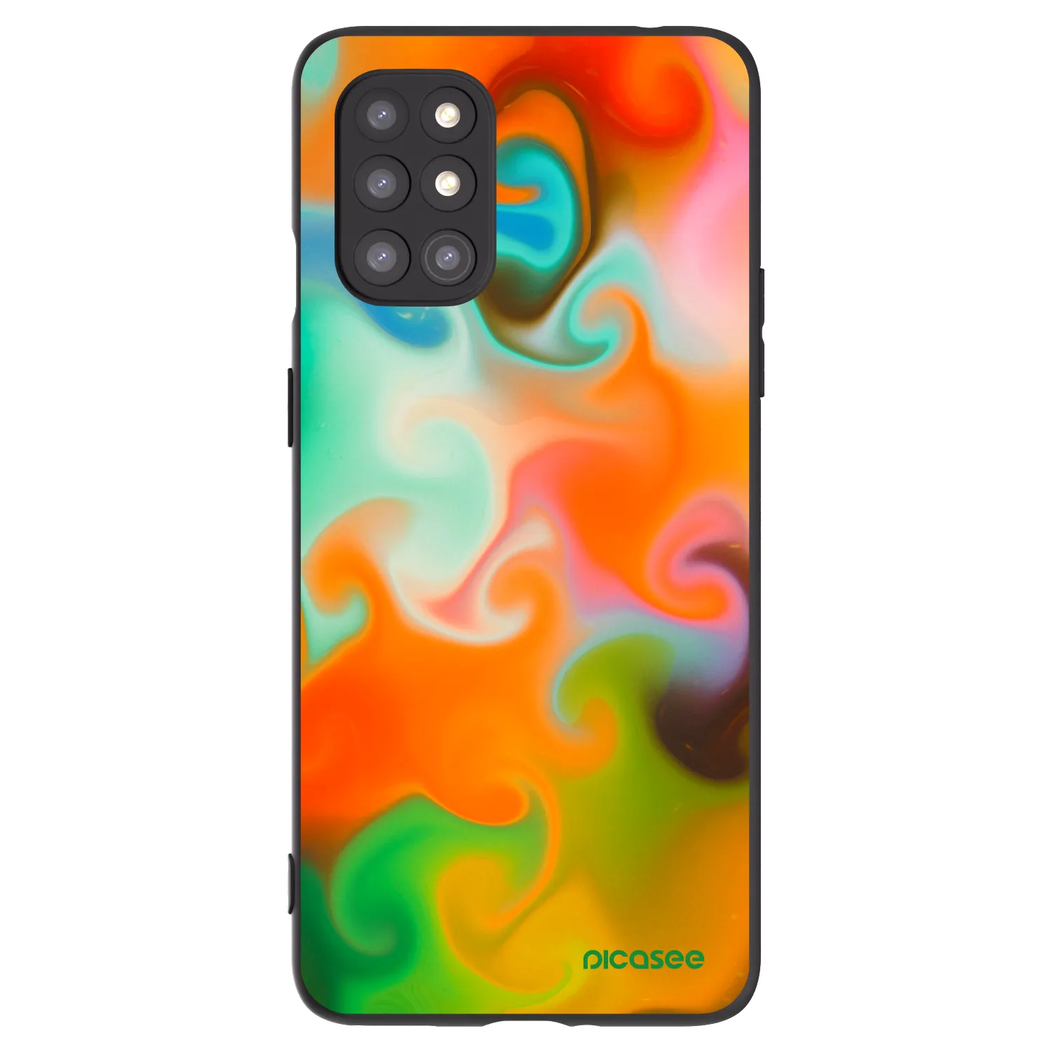 Picasee silikonski črni ovitek za OnePlus 8T - Juice