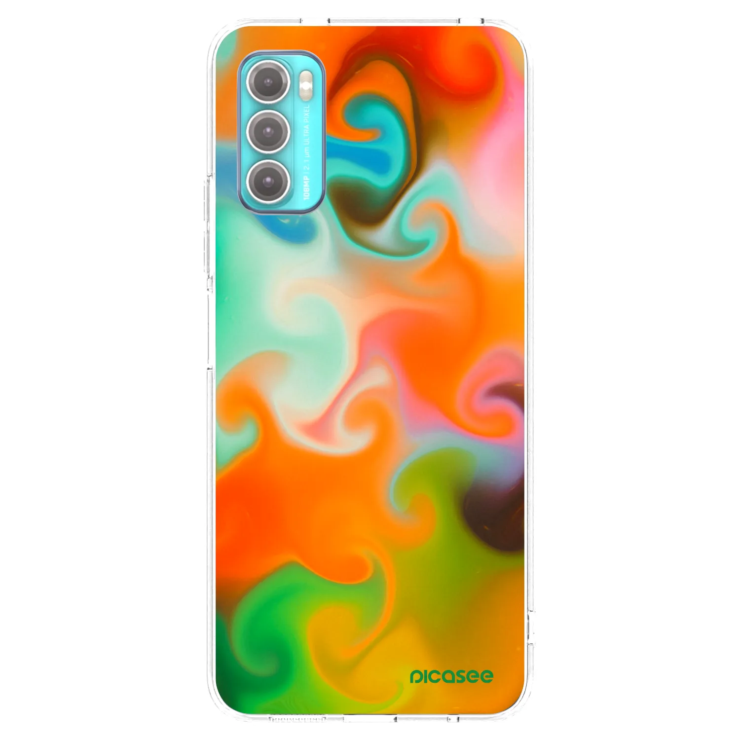 Picasee silikonski prozorni ovitek za Motorola Moto G60 - Juice
