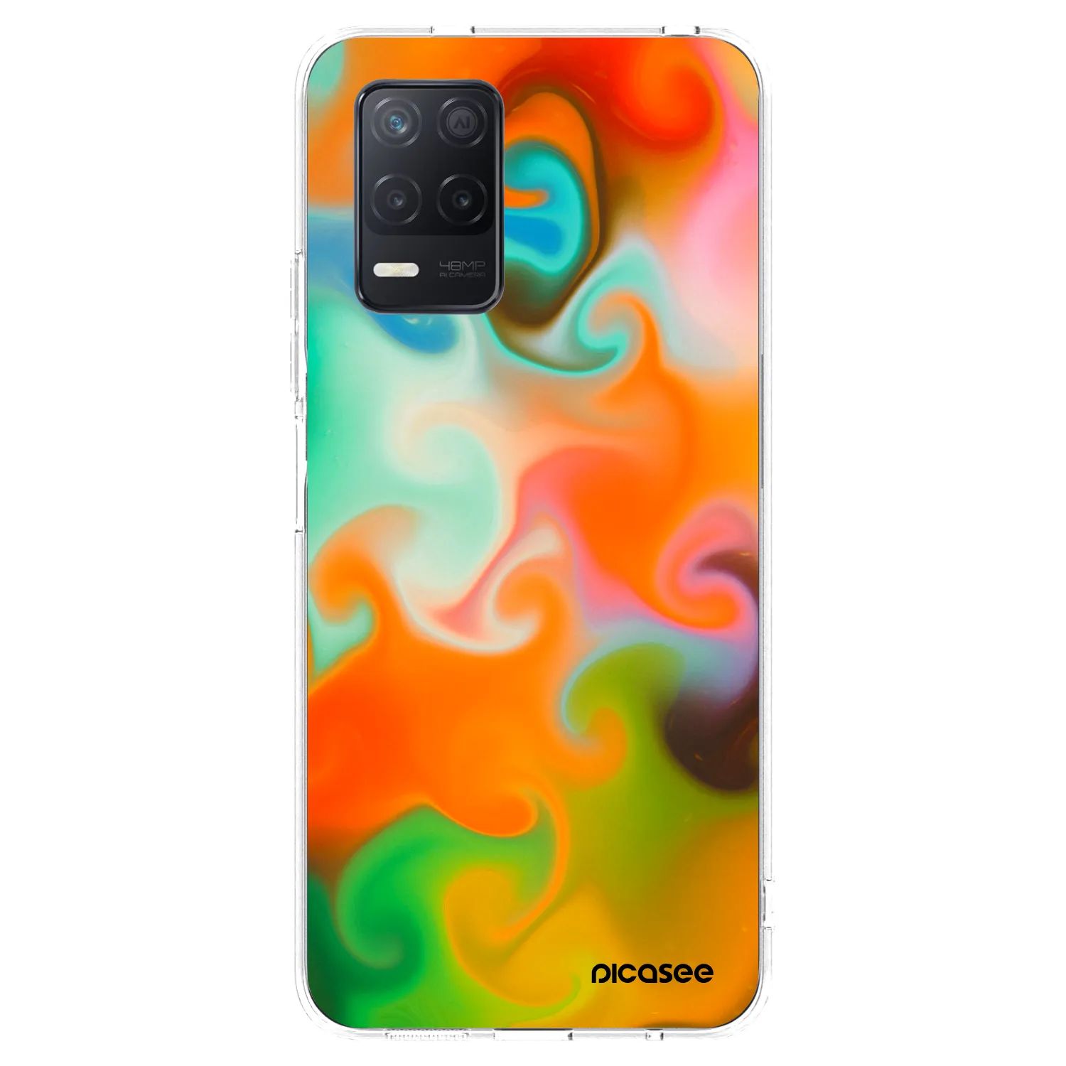 Picasee silikonski prozorni ovitek za Realme 8 5G - Juice