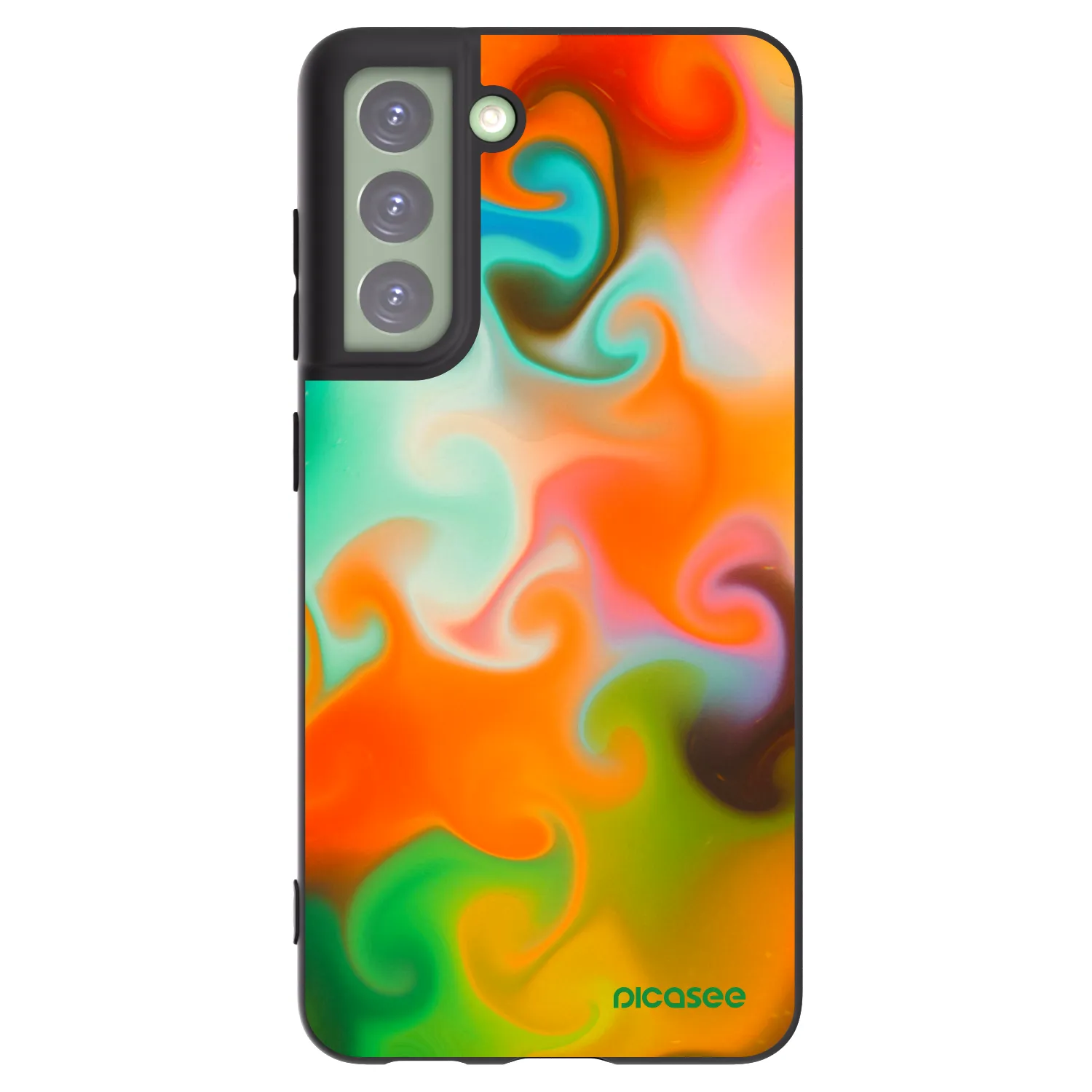 Picasee silikonski črni ovitek za Samsung Galaxy S21 FE 5G - Juice