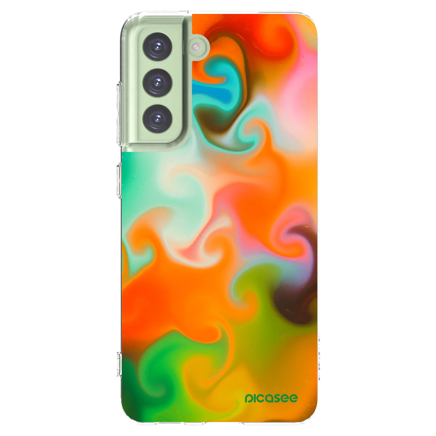 Picasee silikonski prozorni ovitek za Samsung Galaxy S21 FE 5G - Juice