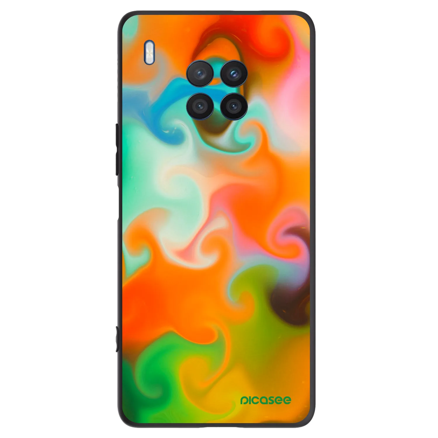 Picasee silikonski črni ovitek za Honor 50 Lite - Juice