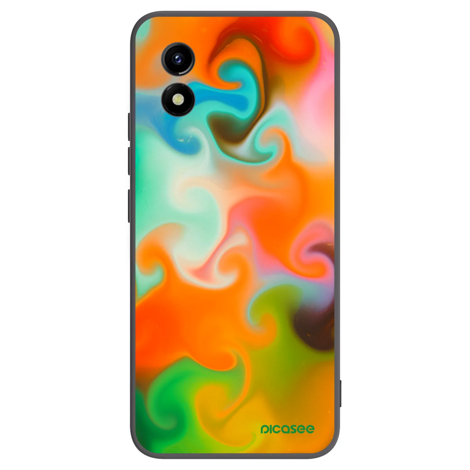 Picasee silikonski črni ovitek za Vivo Y01 - Juice