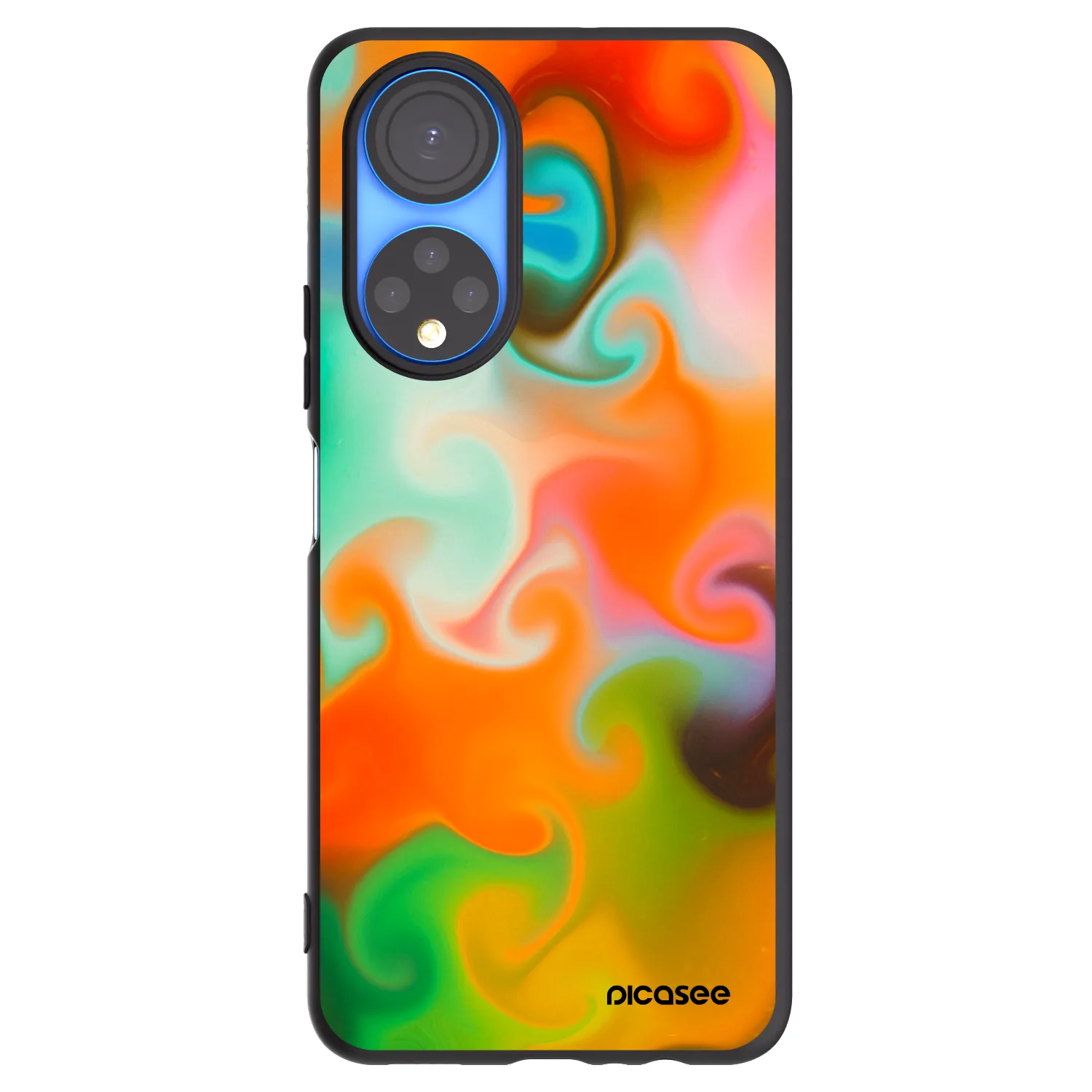 Picasee silikonski črni ovitek za Honor X7 - Juice