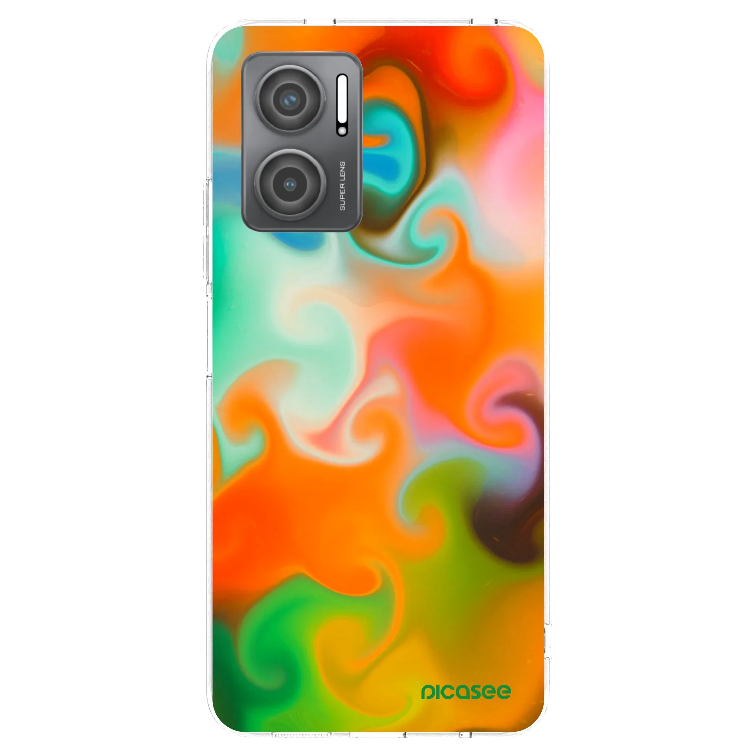 Picasee silikonski prozorni ovitek za Xiaomi Redmi 10 5G - Juice