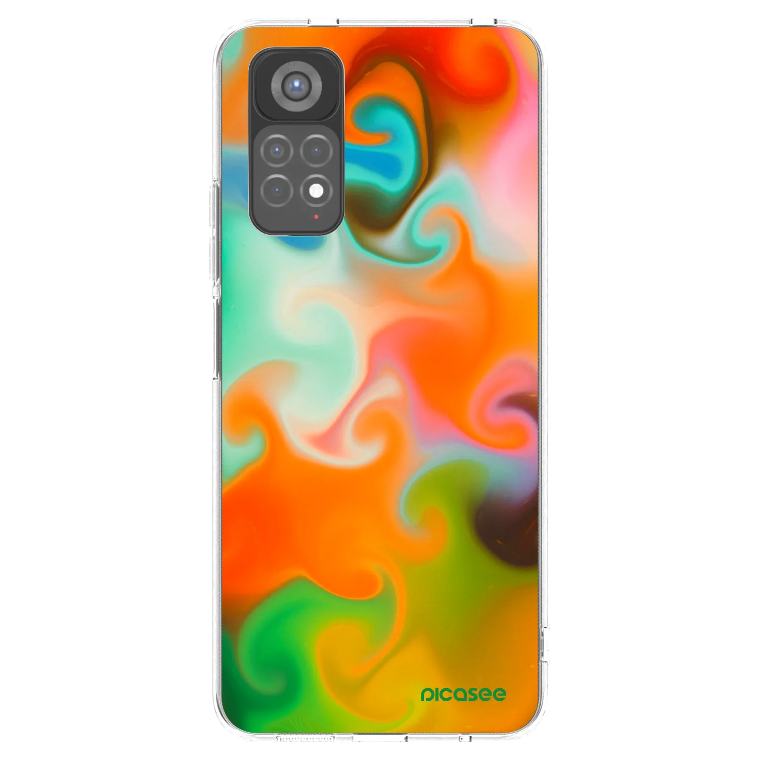 Picasee silikonski prozorni ovitek za Xiaomi Redmi Note 11S 5G - Juice