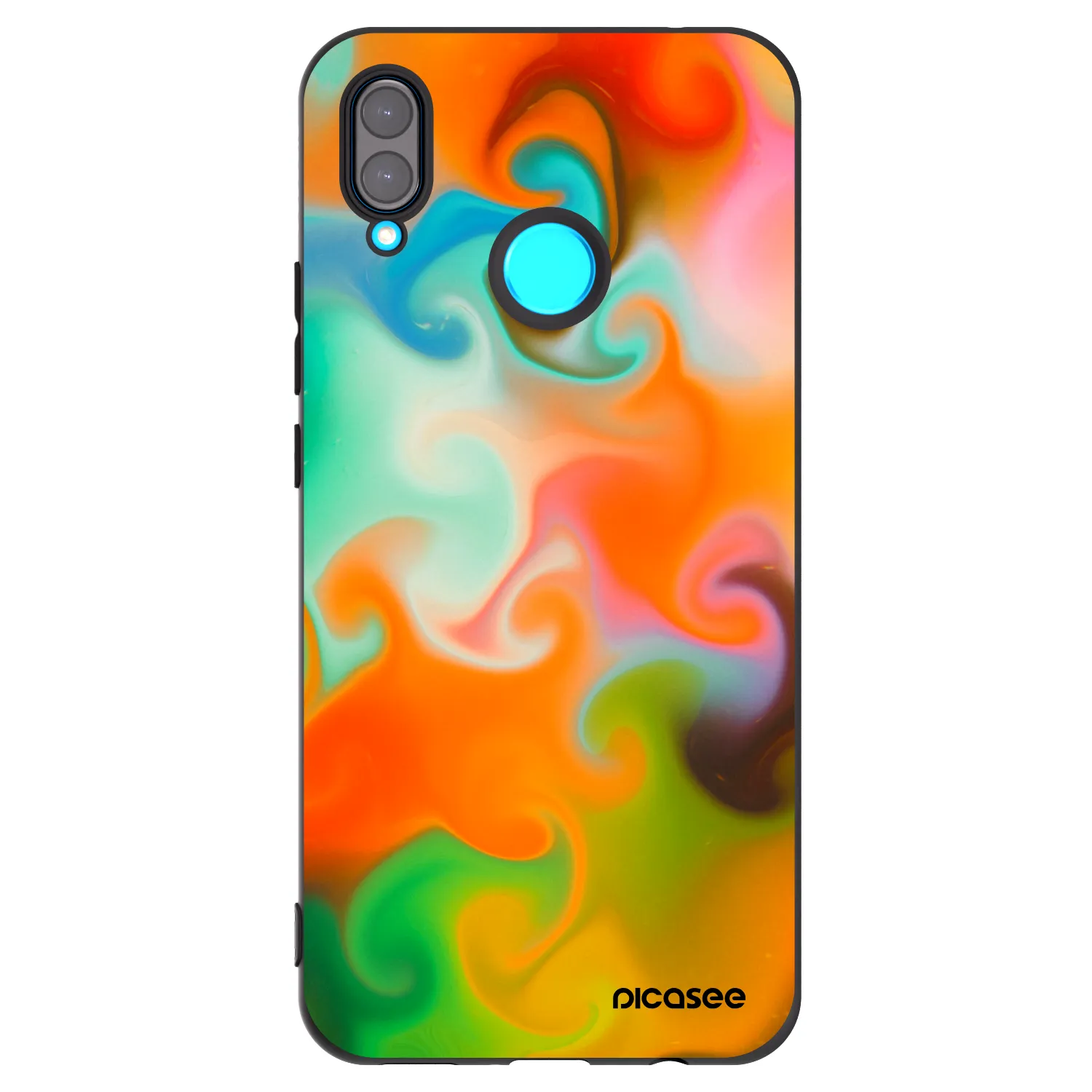 Picasee silikonski črni ovitek za Huawei Nova 3 - Juice