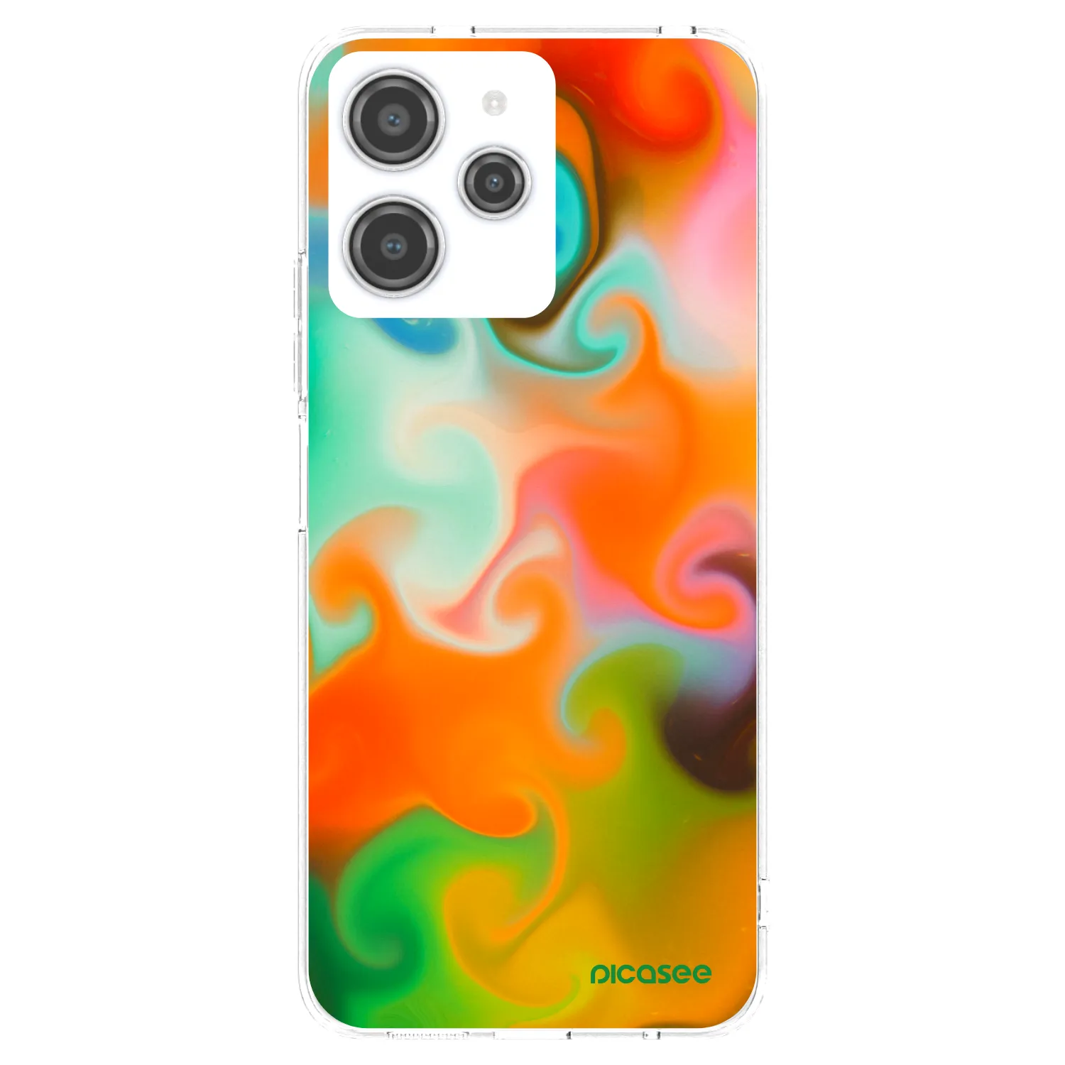 Picasee silikonski prozorni ovitek za Xiaomi Redmi 12 4G - Juice