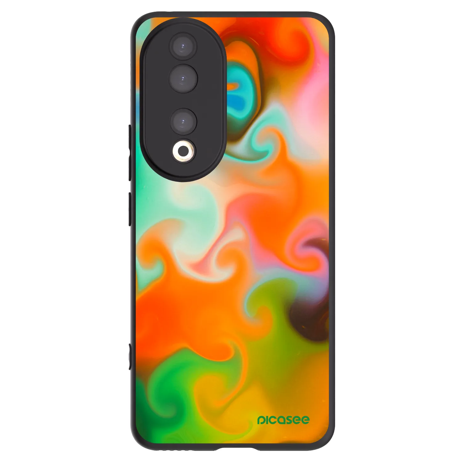 Picasee silikonski črni ovitek za Honor 90 5G - Juice