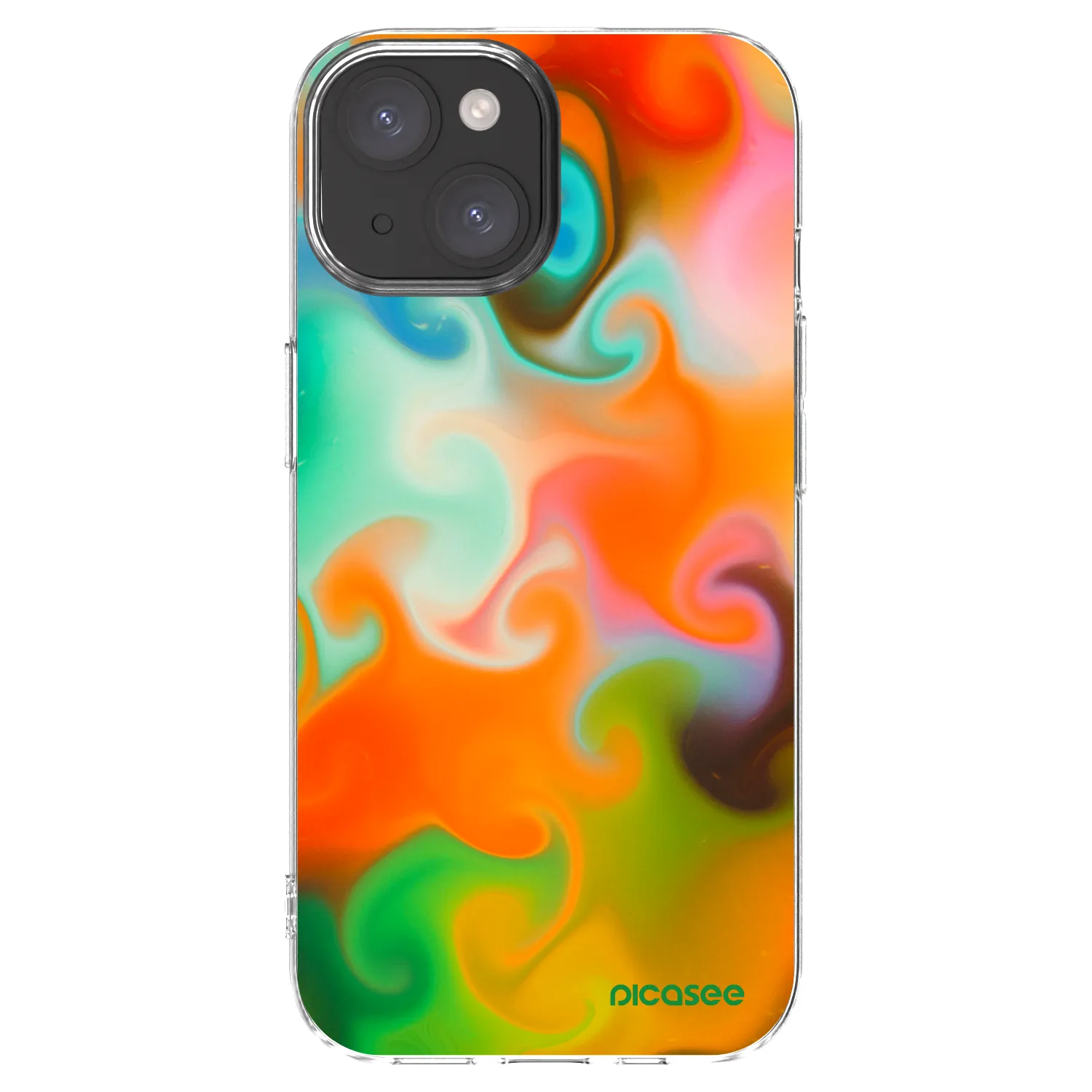 Picasee silikonski prozorni ovitek za Apple iPhone 15 - Juice