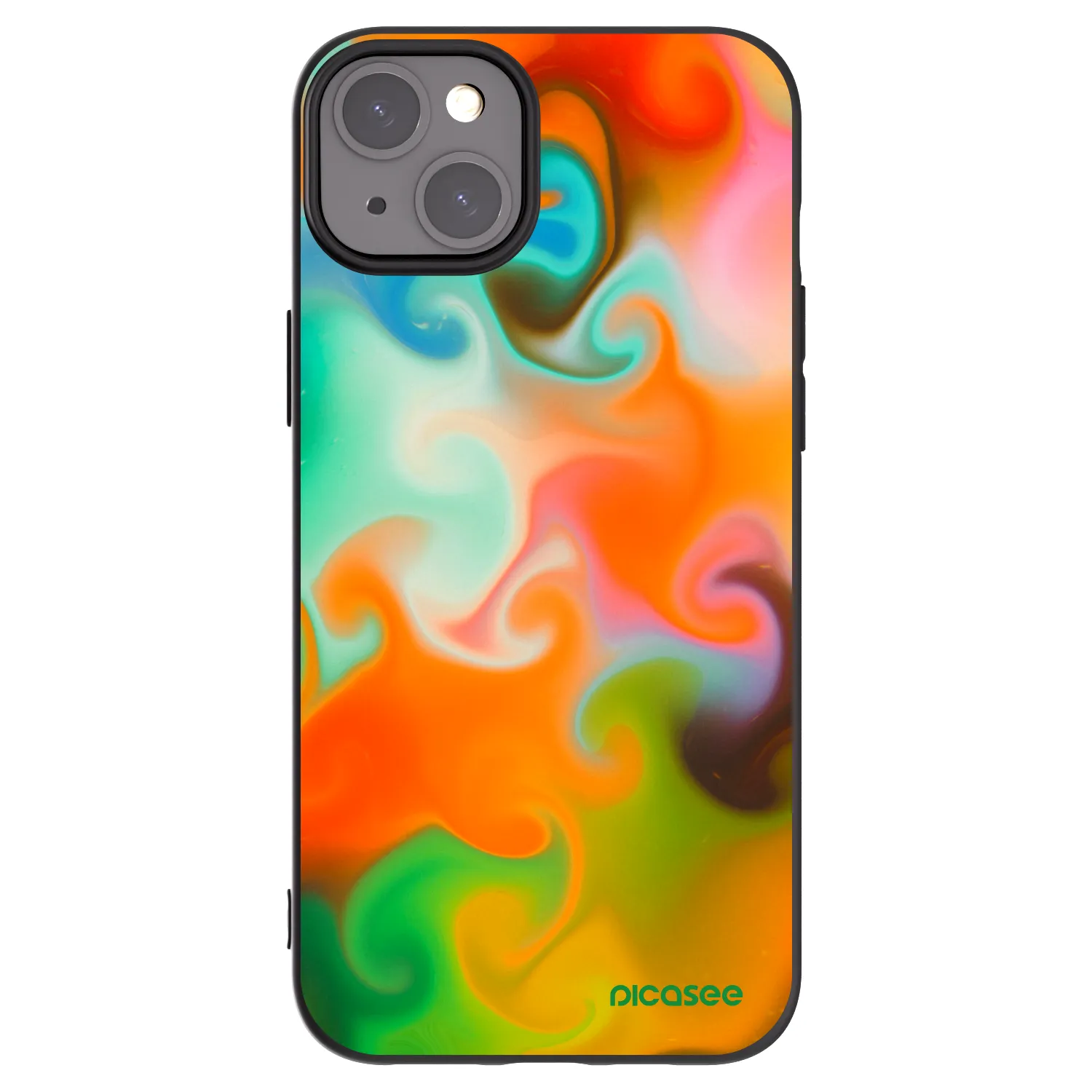 Picasee silikonski črni ovitek za Apple iPhone 15 Plus - Juice