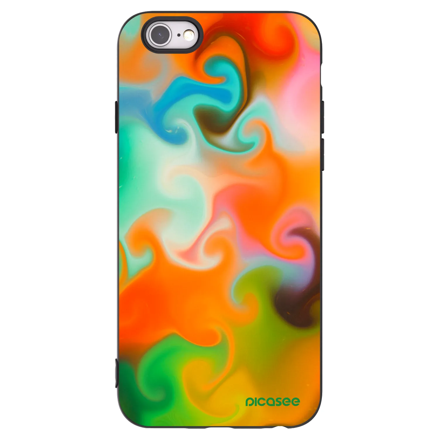 Picasee silikonski črni ovitek za Apple iPhone 6/6S - Juice