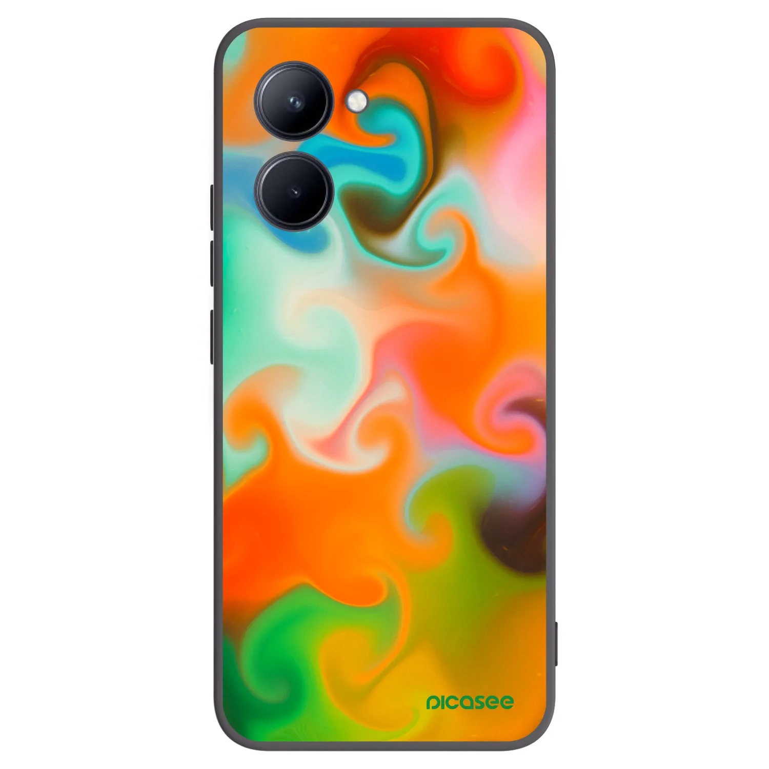 Picasee silikonski črni ovitek za Realme C33 (2023) - Juice