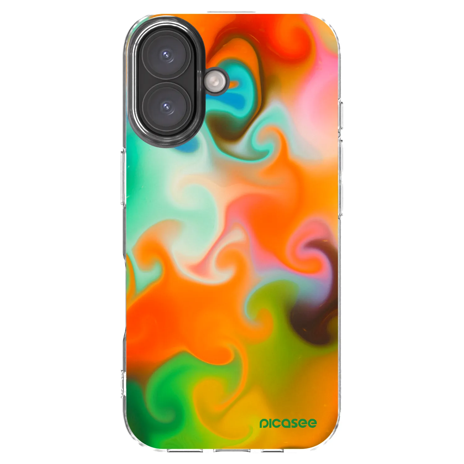 Picasee silikonski prozorni ovitek za Apple iPhone 16 - Juice