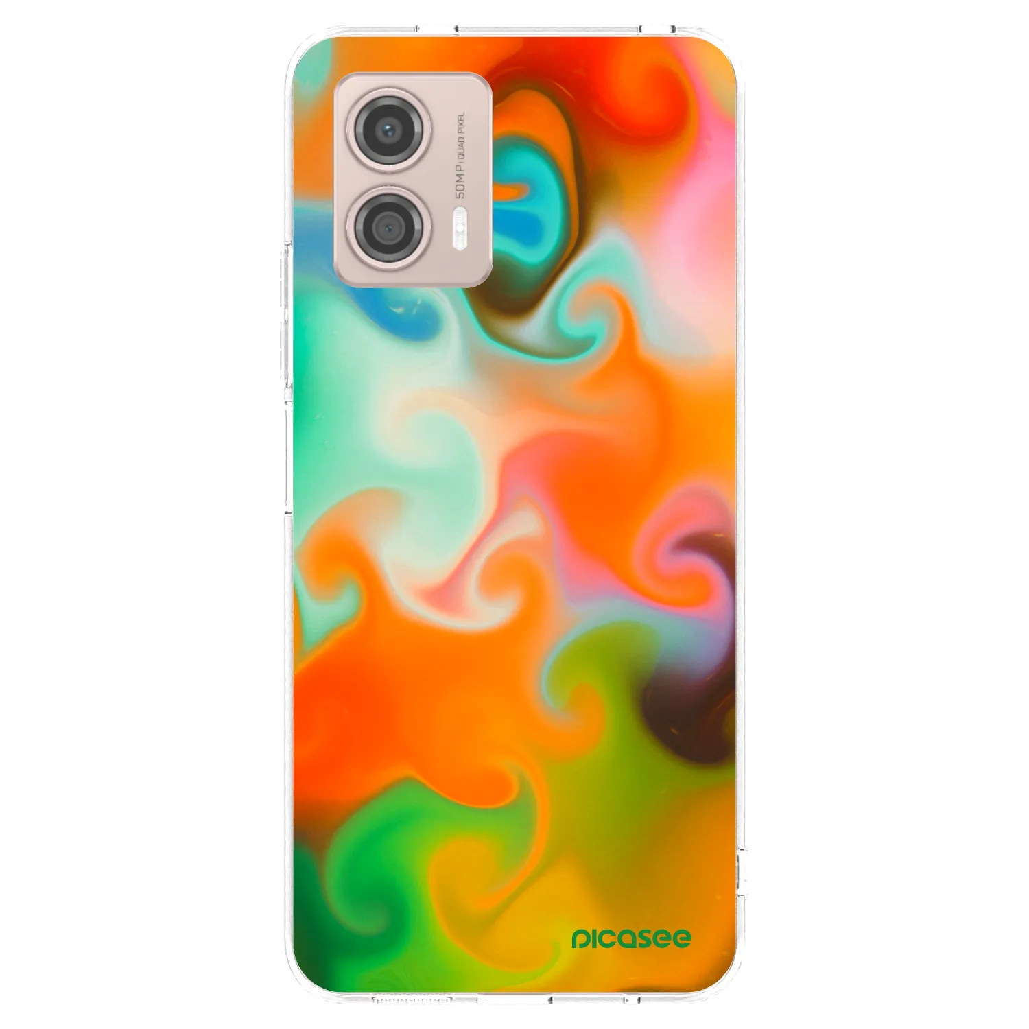 Picasee silikonski prozorni ovitek za Motorola Moto G53 5G - Juice