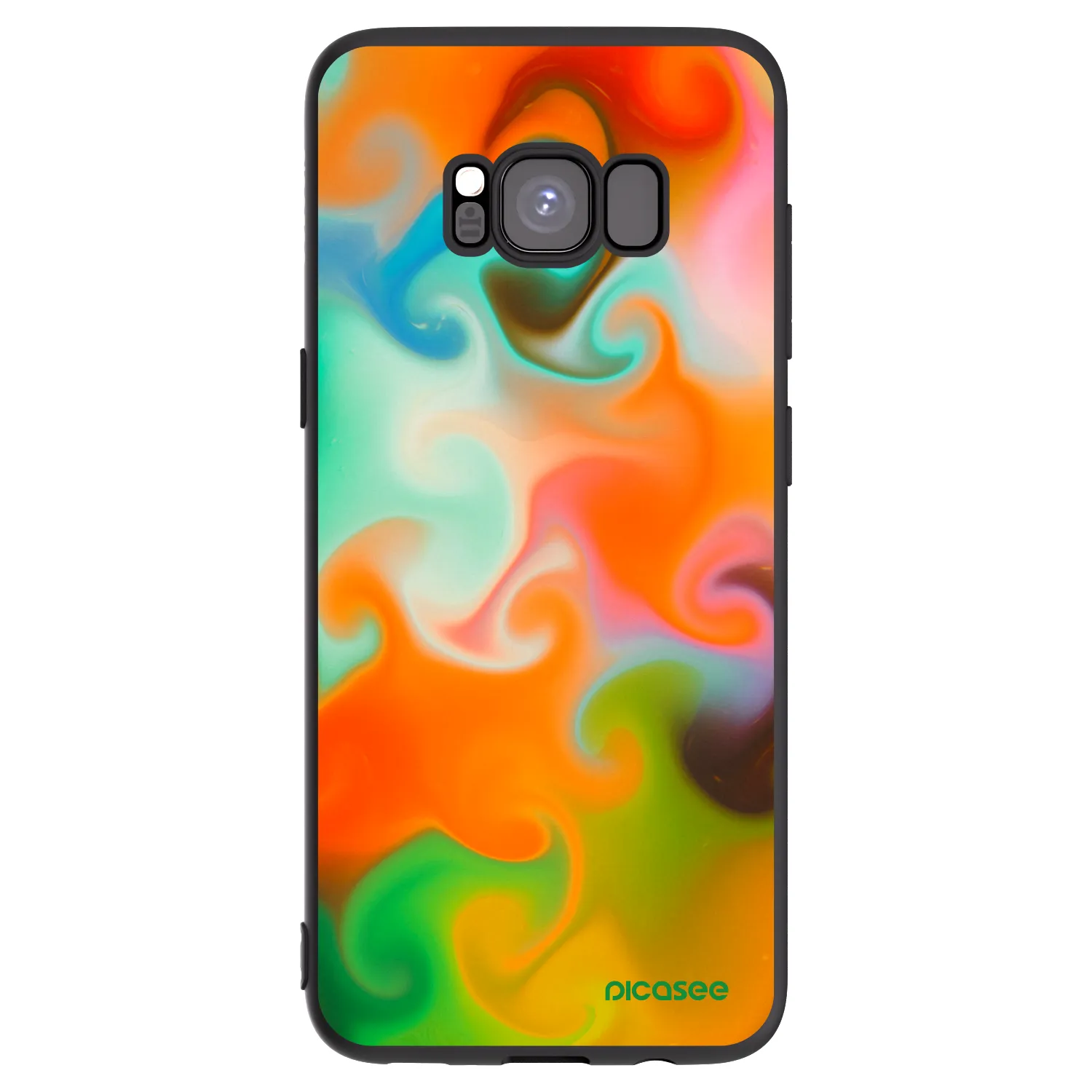 Picasee silikonski črni ovitek za Samsung Galaxy S8 G950F - Juice