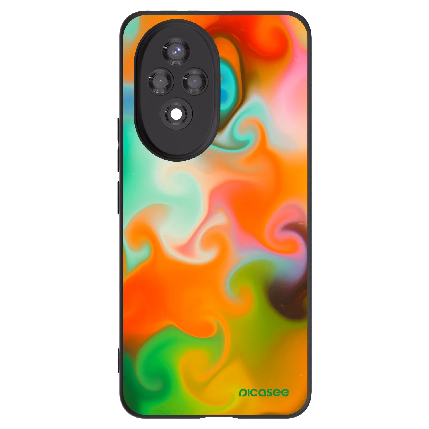 Picasee silikonski črni ovitek za Honor 200 5G - Juice