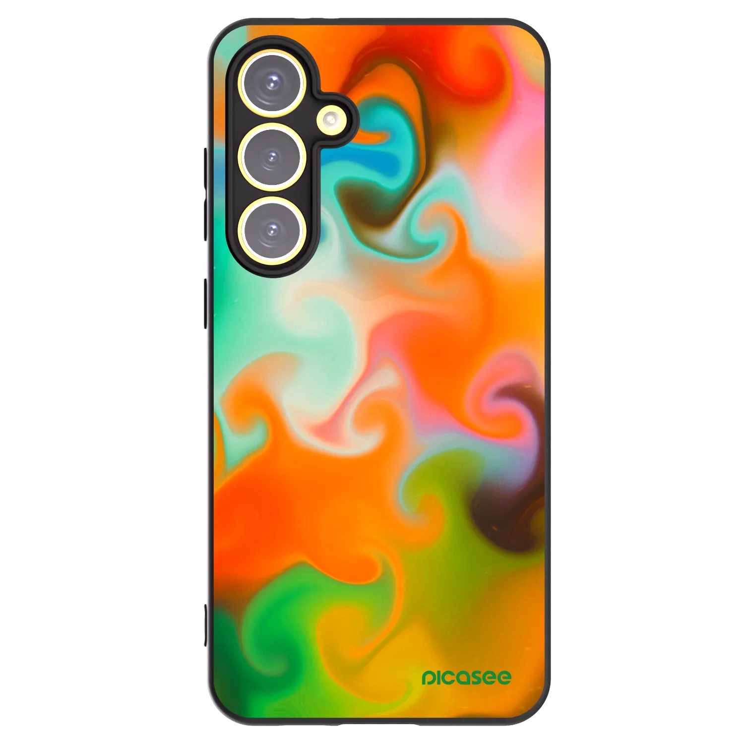 Picasee silikonski črni ovitek za Samsung Galaxy S24 FE S721B - Juice