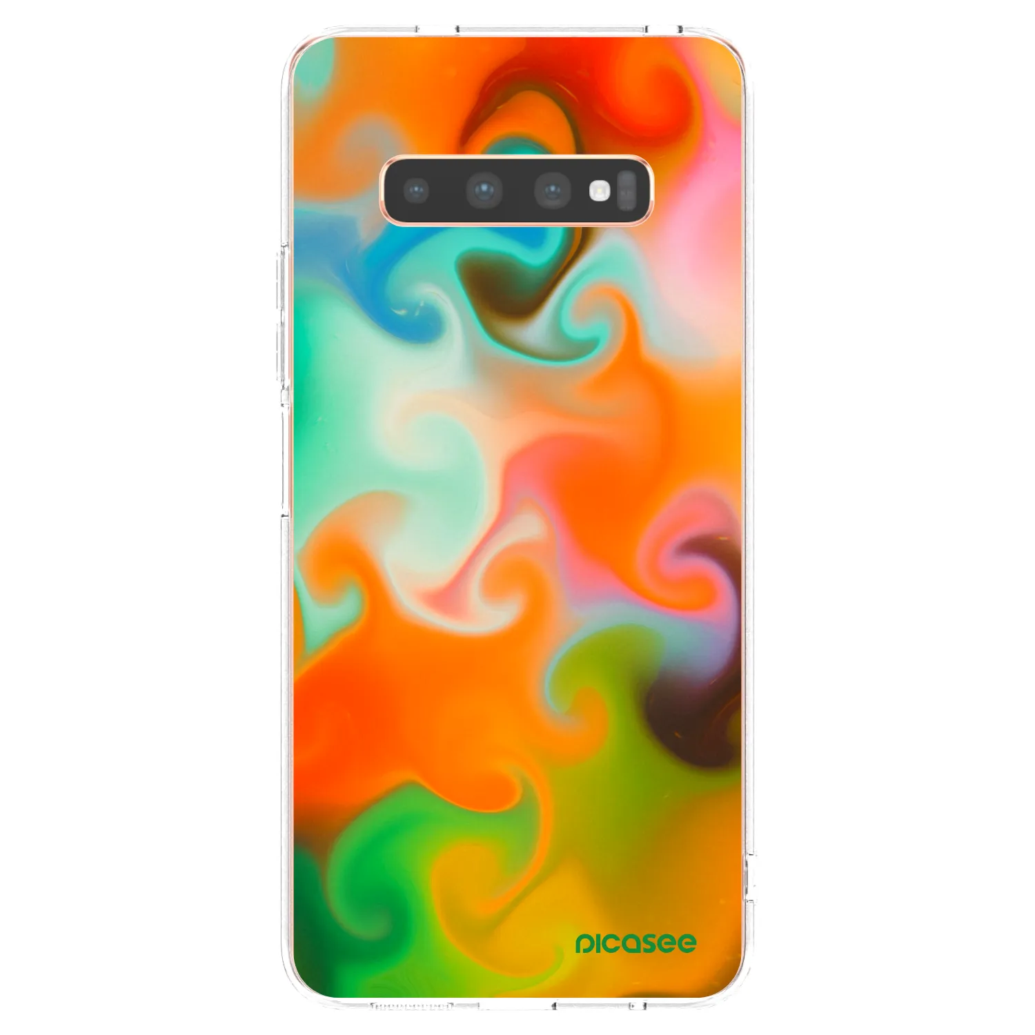 Picasee silikonski prozorni ovitek za Samsung Galaxy S10 Plus G975 - Juice
